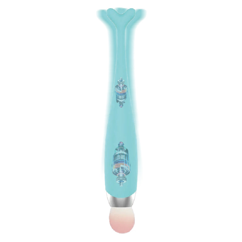 10-Speed Dual-Motor Beauty Brush Vibrator IPX7