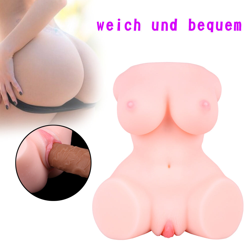 Masturbator torso pocket pussy sex doll 1.2 kg trealistic vagina breast