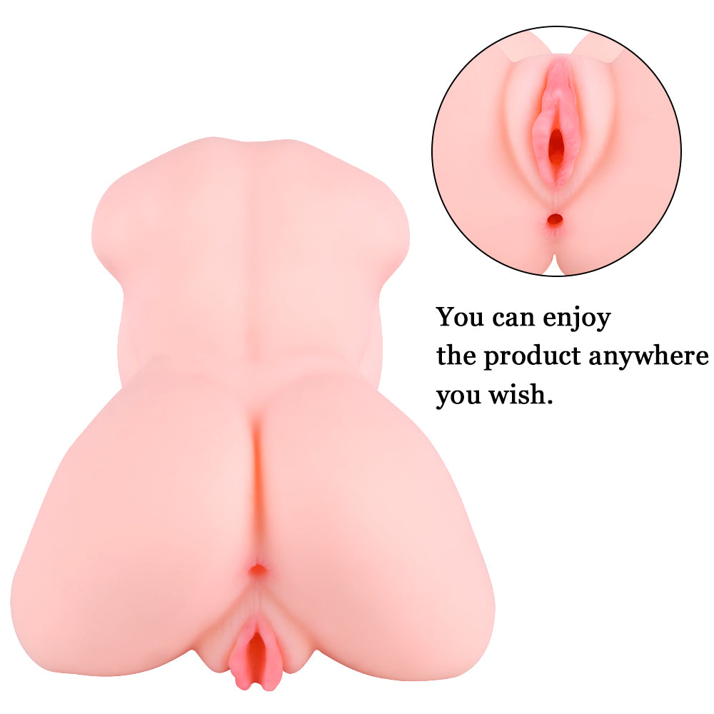 Masturbator torso pocket pussy sex doll 1.2 kg trealistic vagina breast