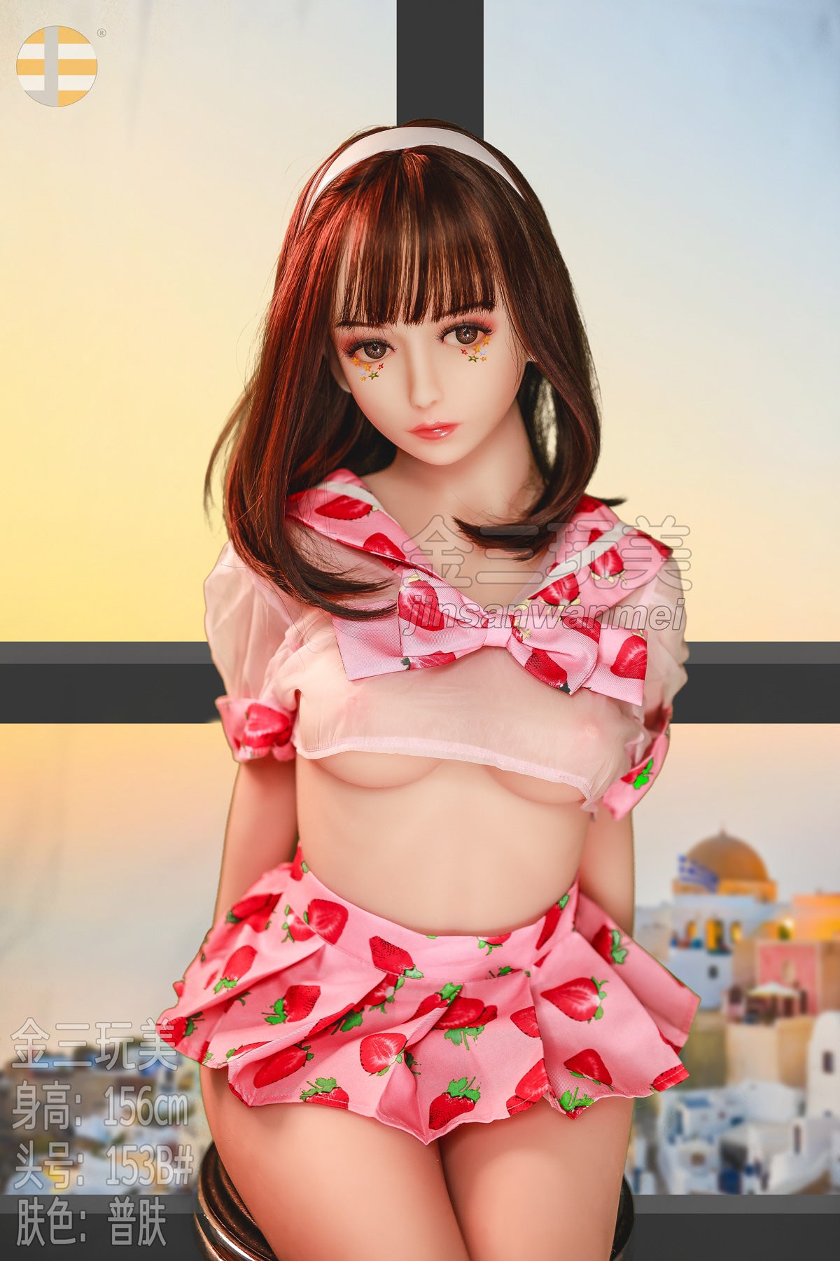 156 cm/5 Fuß 1 Zoll, B-Körbchen, S-TPE-Sexdoll – Khloe