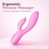 Ergonomic Compact Dual-Layer Soft Silicone Vibrator