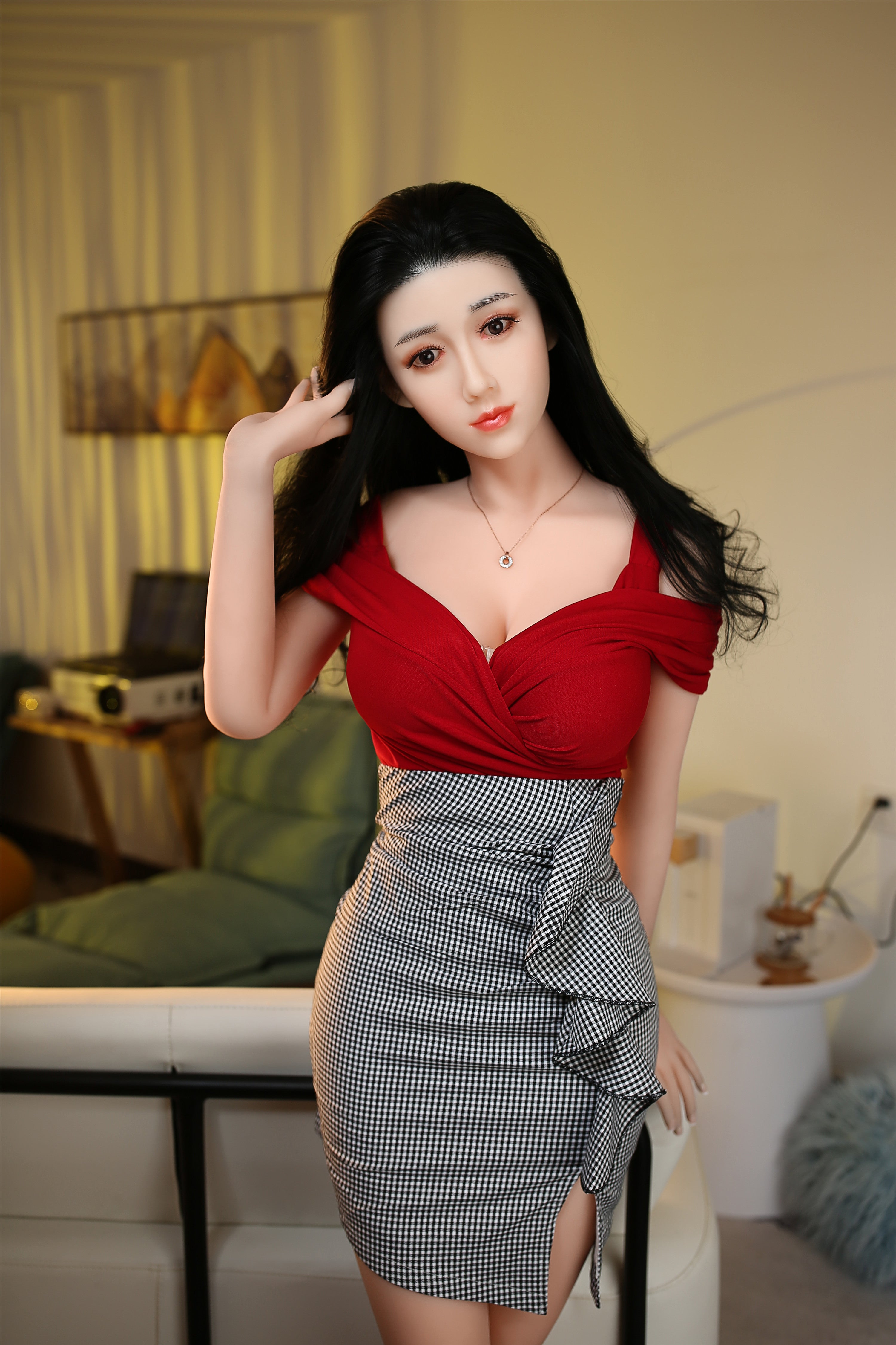 170cm/5ft7 F-cup Silicone Head TPE Body Sex Doll – Kalani