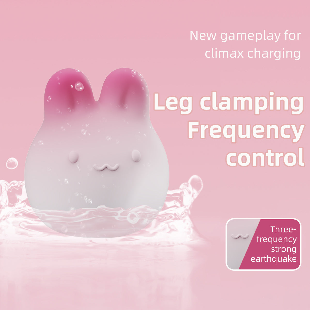 Bunny Pressure-Sensing Vibrator Magnetic Charging IPX6 10 Modes
