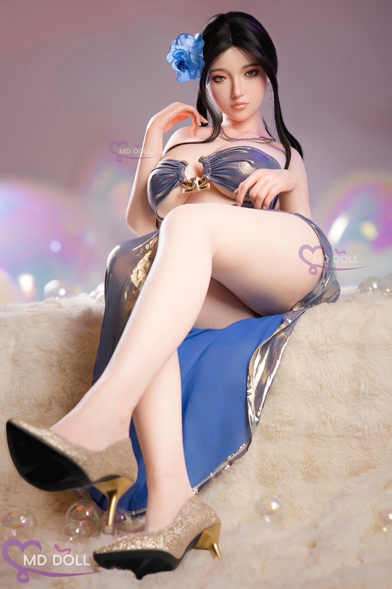 164cm/5ft5 H-cup Silicone Sex Doll – Violet