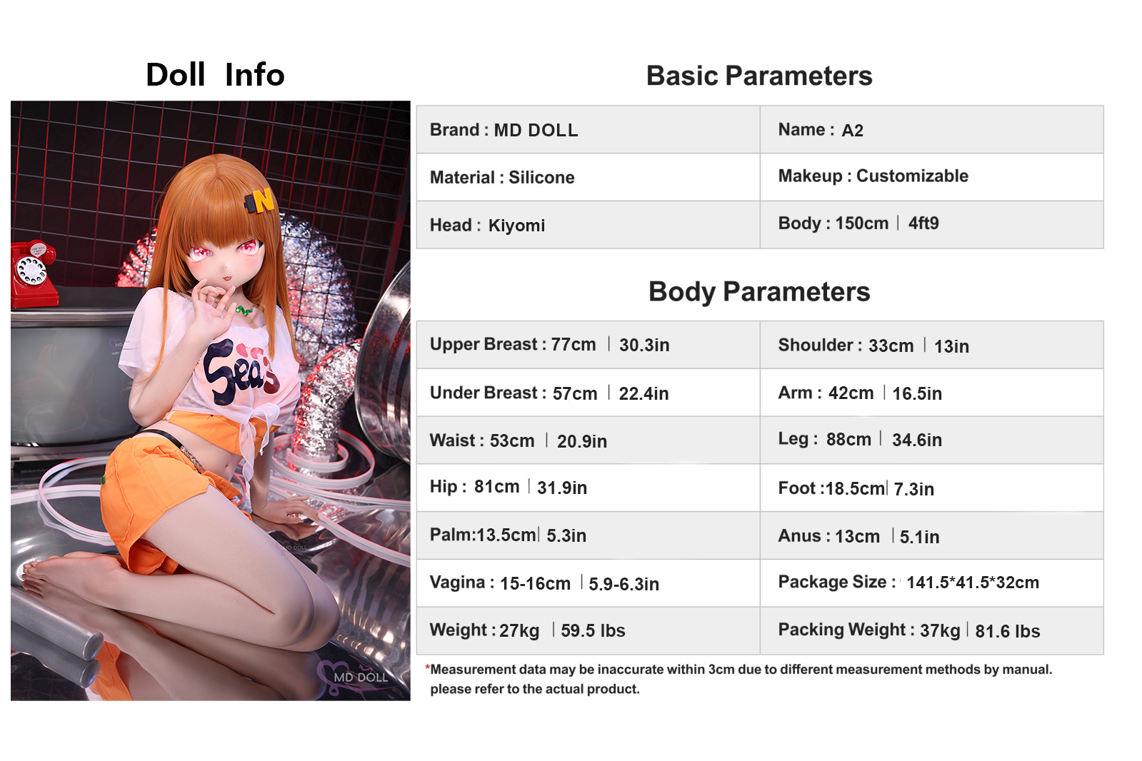 150cm/4ft9 B-cup Silicone Sex Doll – Kiyomi
