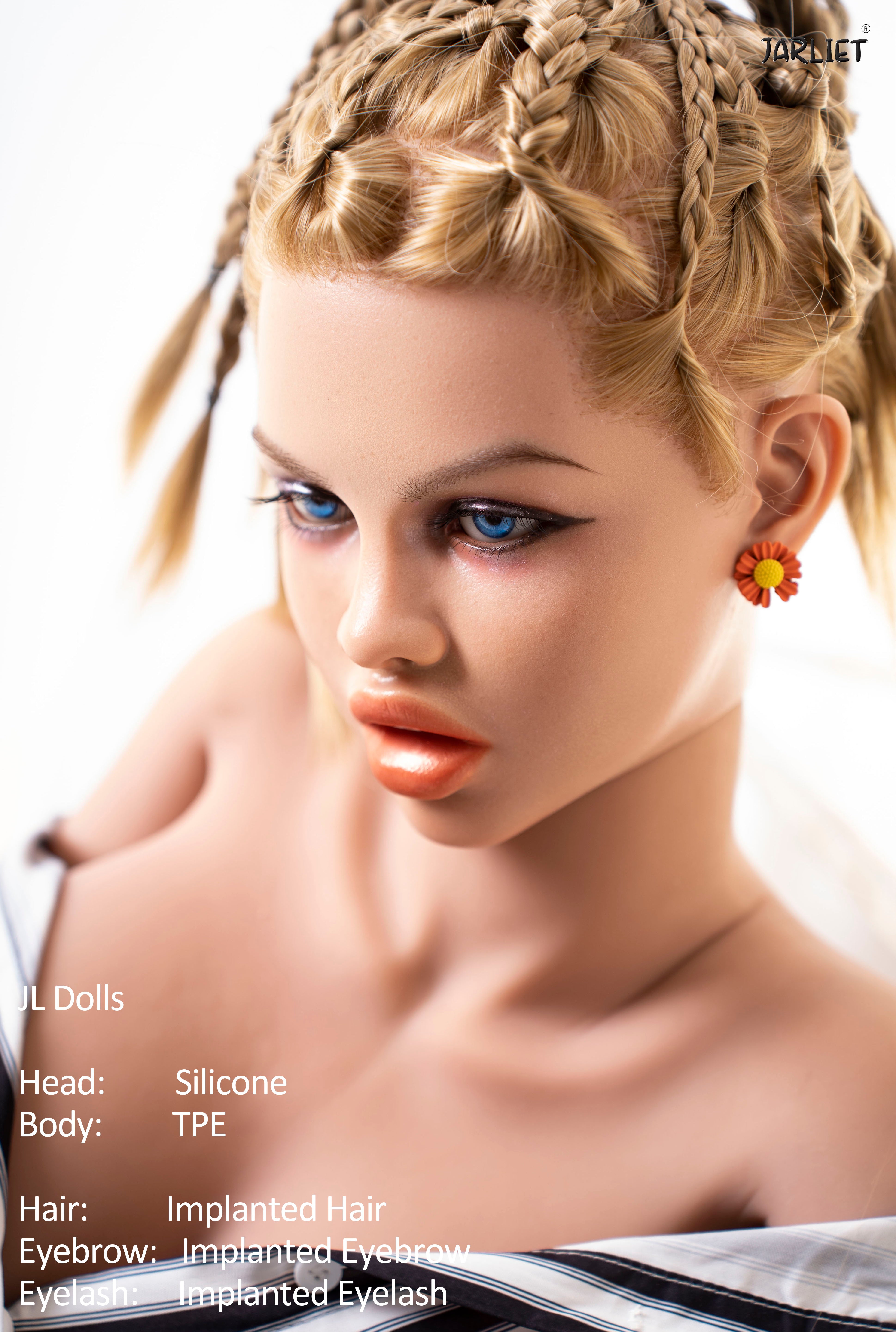 身長148cm/4フィート9インチ、Eカップ、シリコンヘッド、TPEボディのセックスドール – レイナ