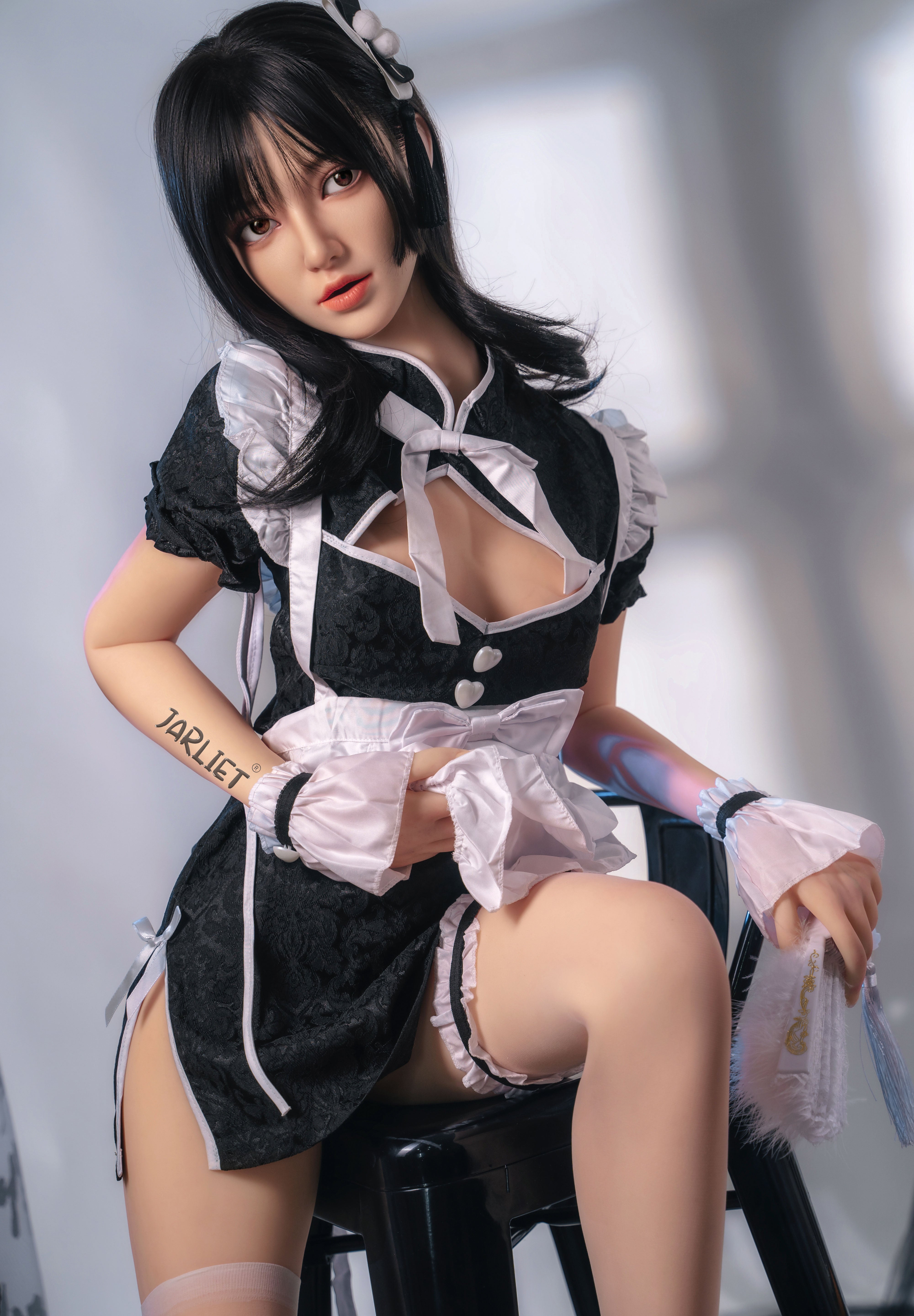 157 cm große Sexpuppe mit Silikonkopf und C-Körbchen, TPE-Körper – Lunara