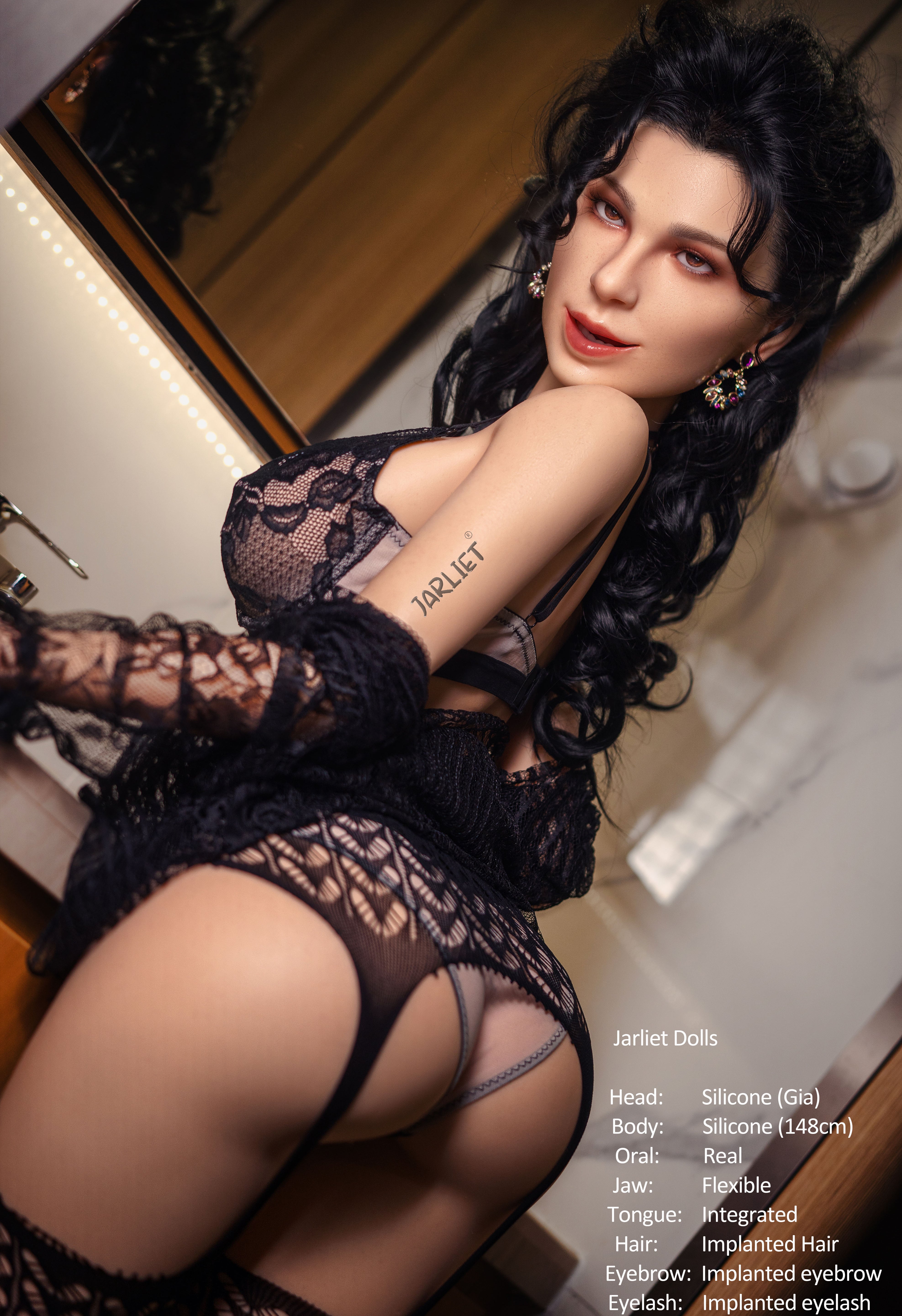148cm/4ft8 G-cup Silicone Sex Doll – Roxia