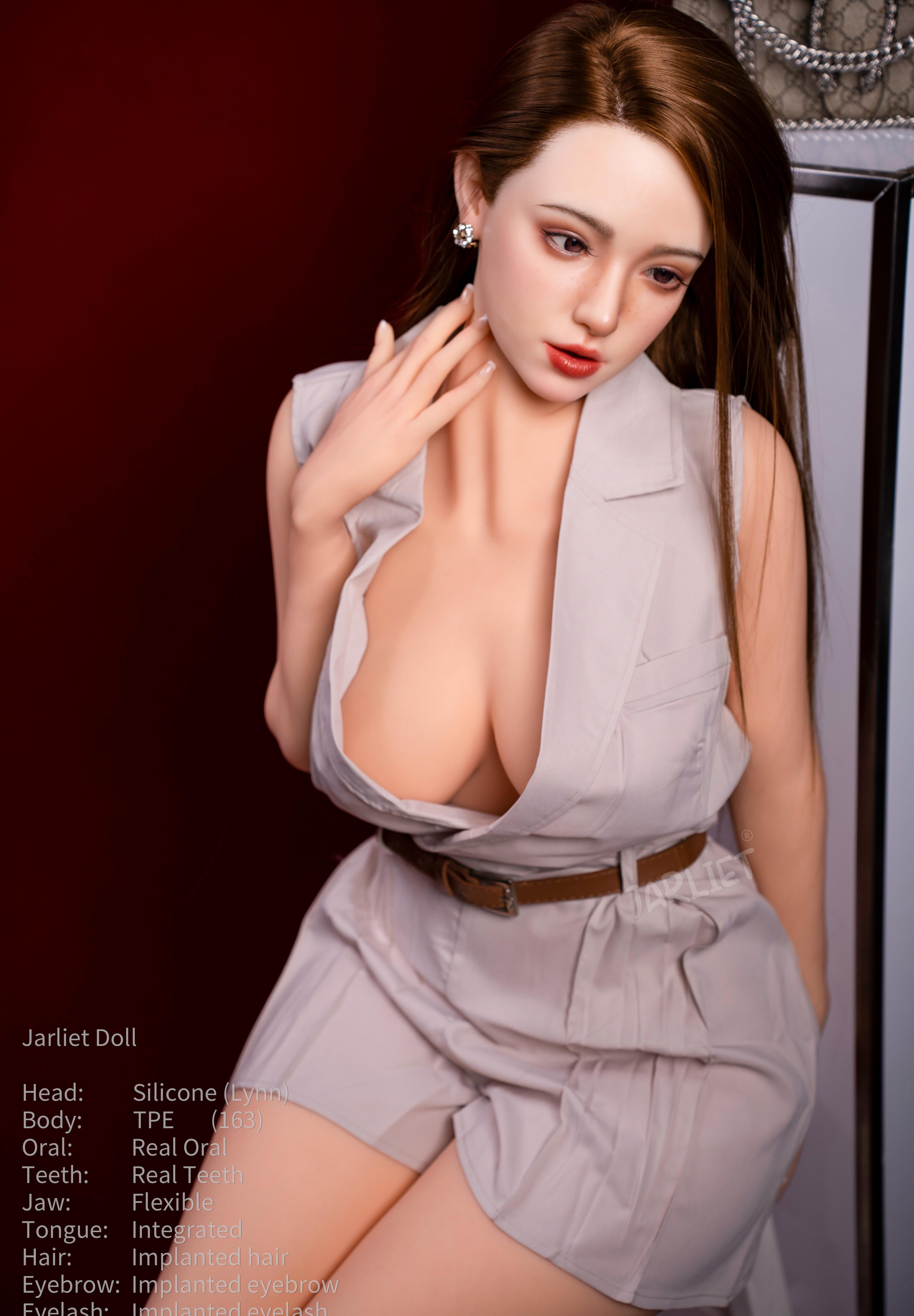 163cm/5ft3 E-cup Silicone Head TPE Body Sex Doll – Kallie