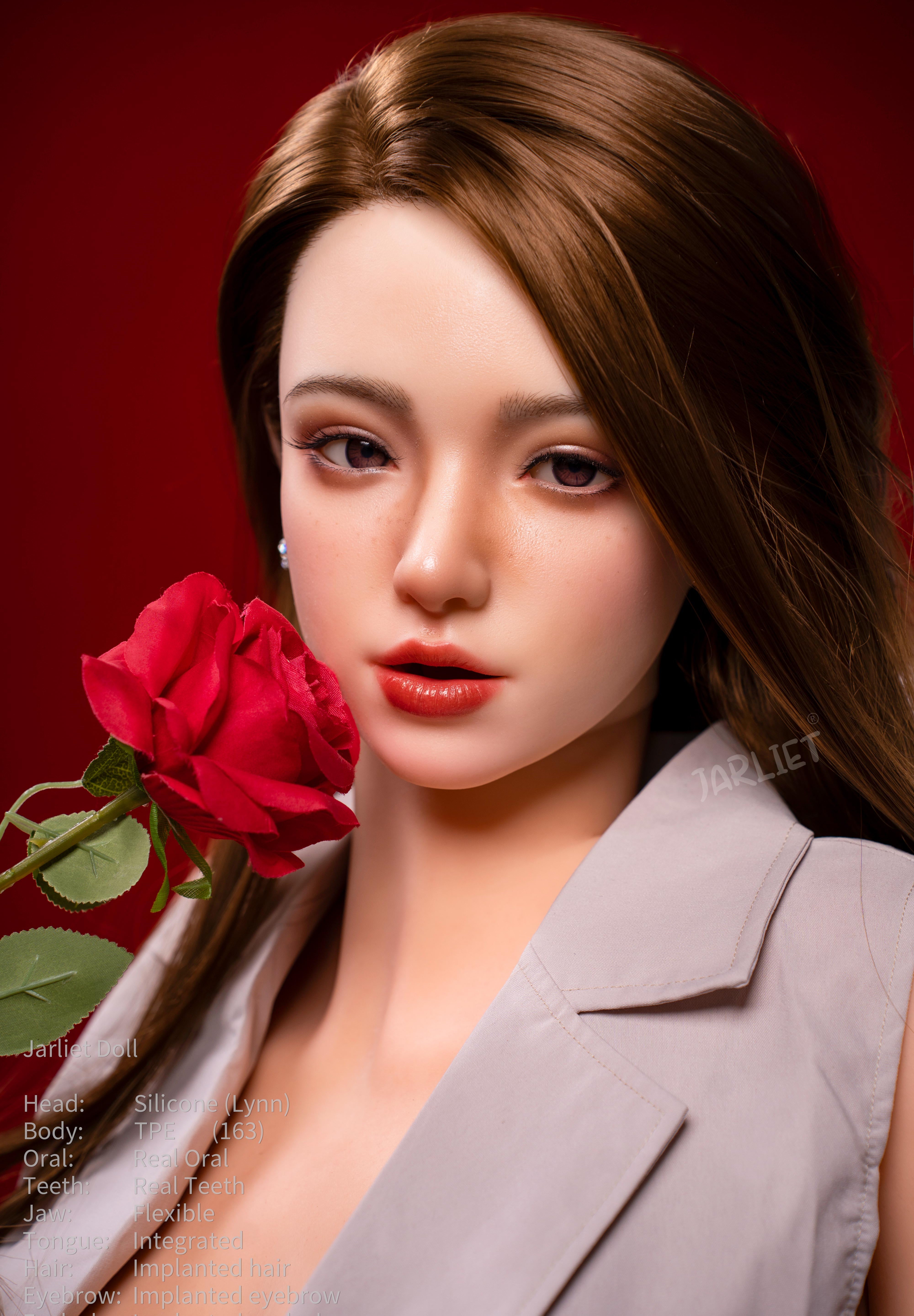 163cm/5ft3 E-cup Silicone Head TPE Body Sex Doll – Kallie