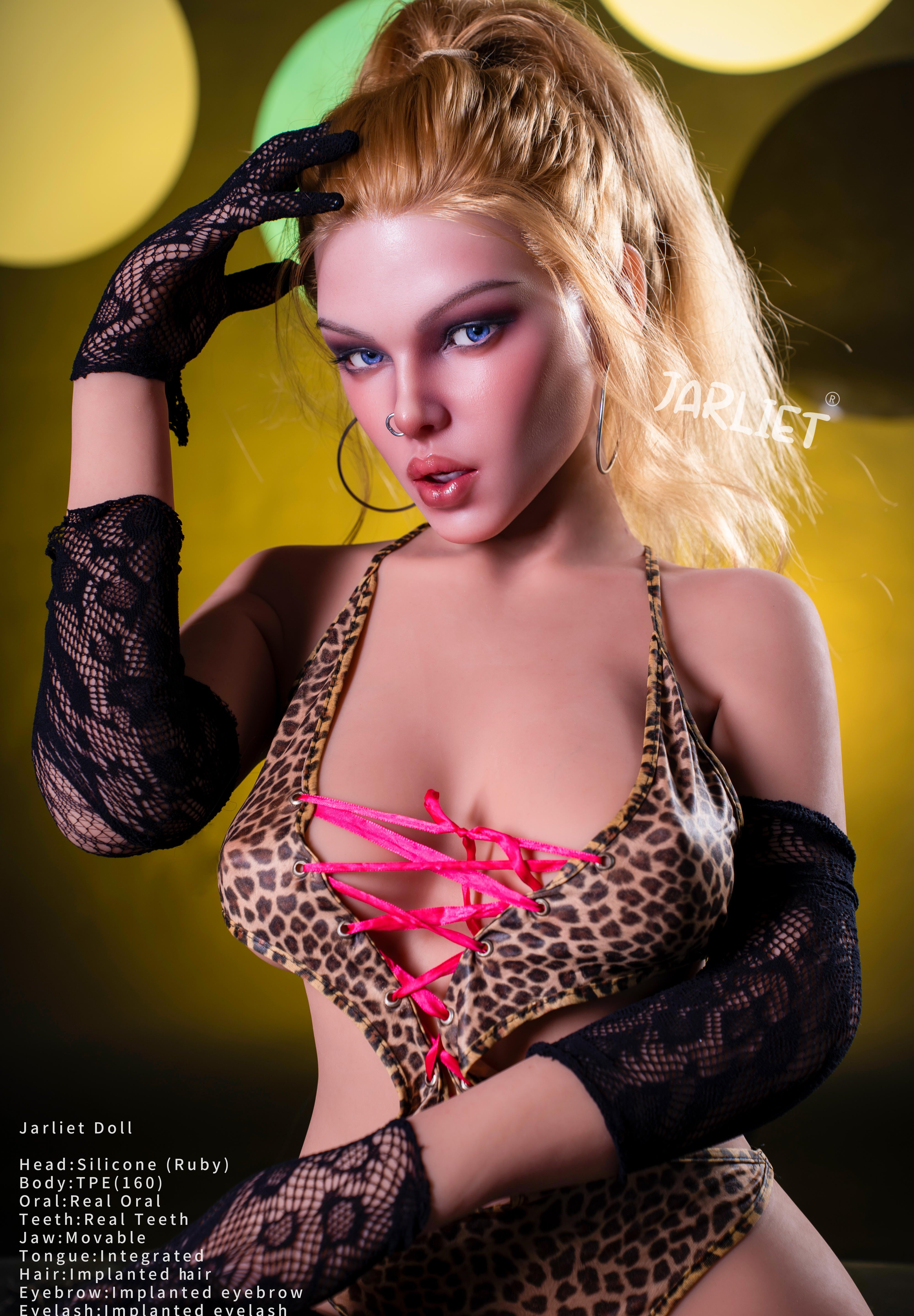 160cm/5ft2 E-cup Silicone Head TPE Body Sex Doll – Aurora