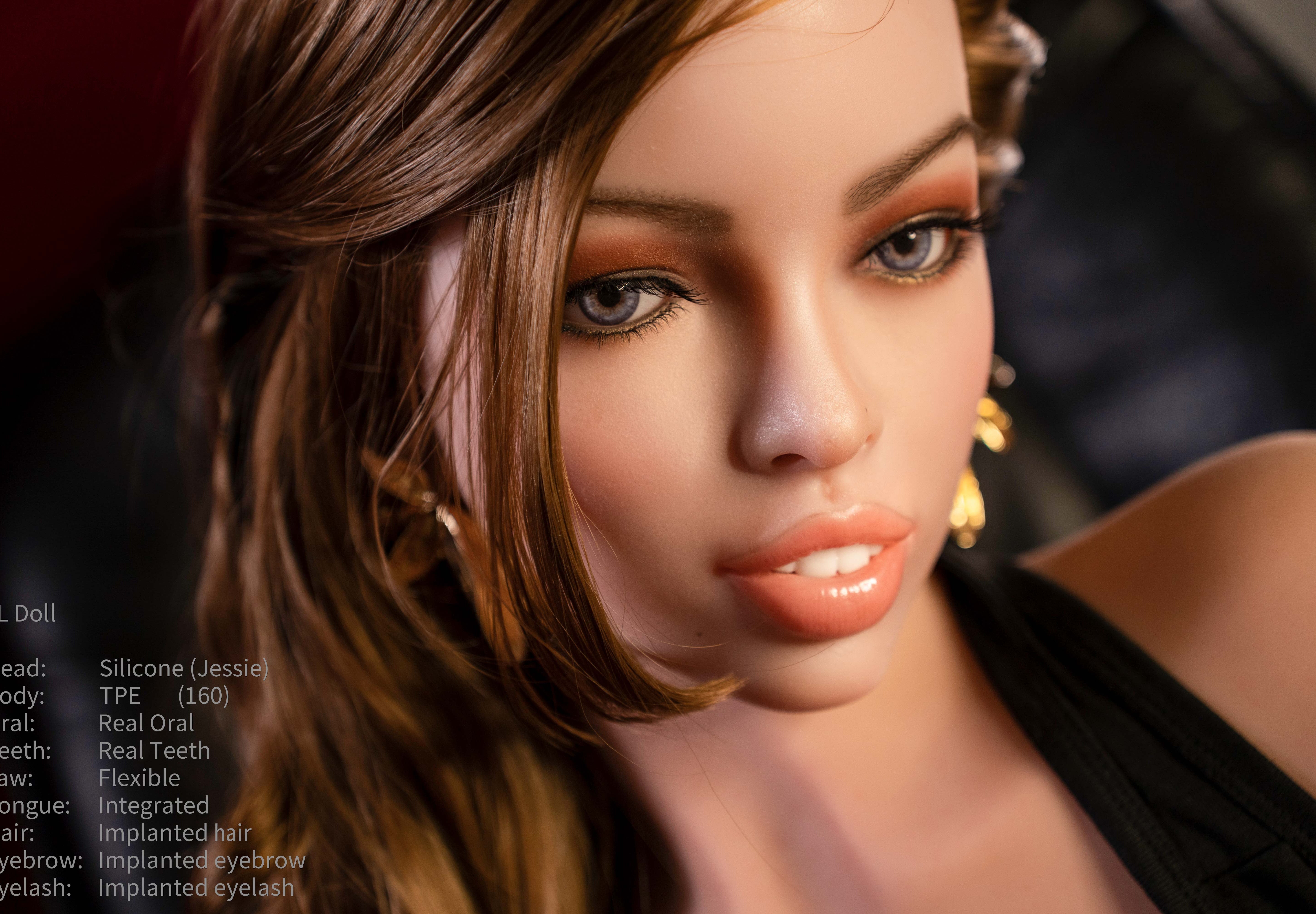 160cm/5ft2 E-cup Silicone Head TPE Body Sex Doll – Kenna