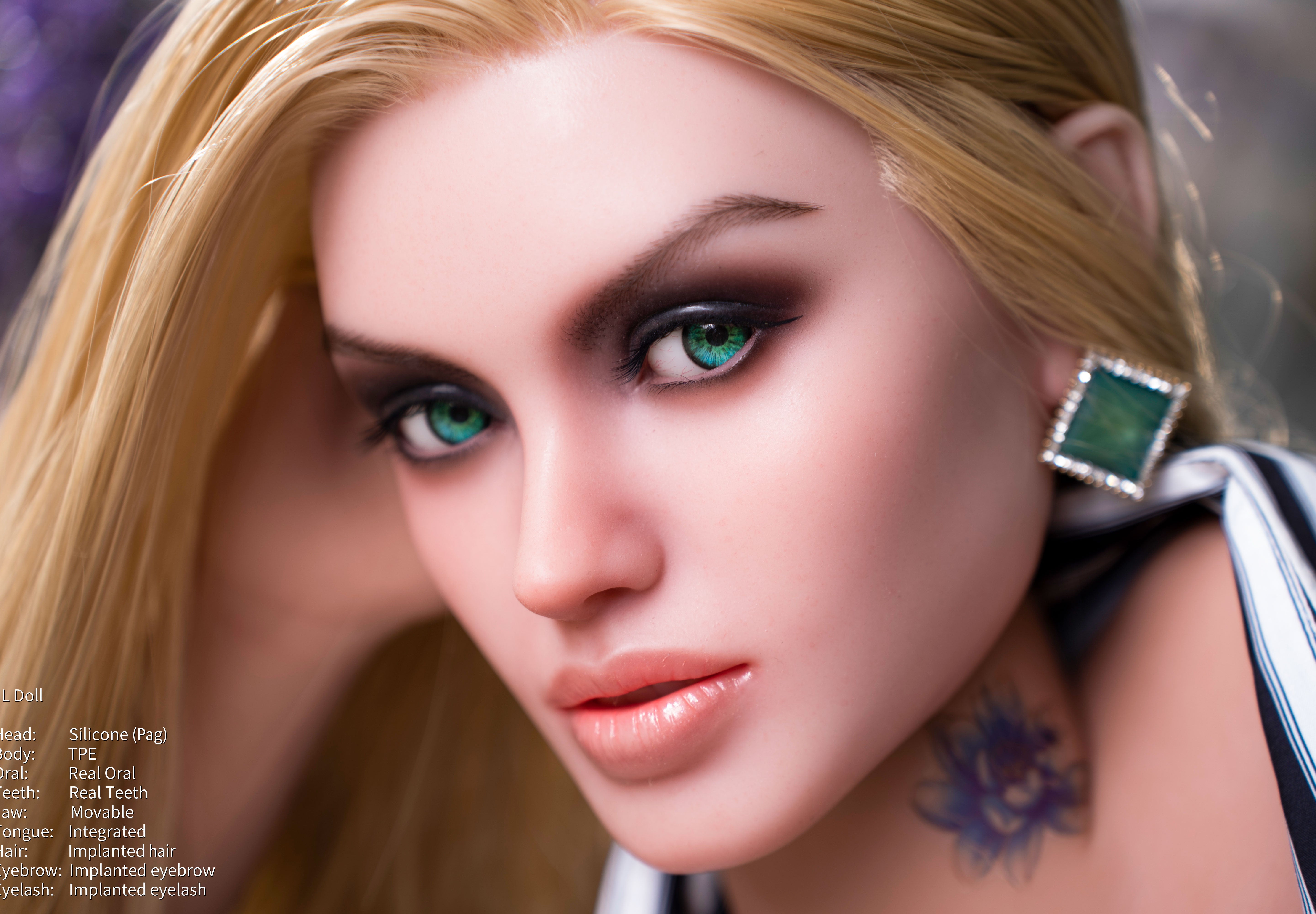 153cm/5ft S-cup Silicone Head TPE Body Sex Doll – Tressa