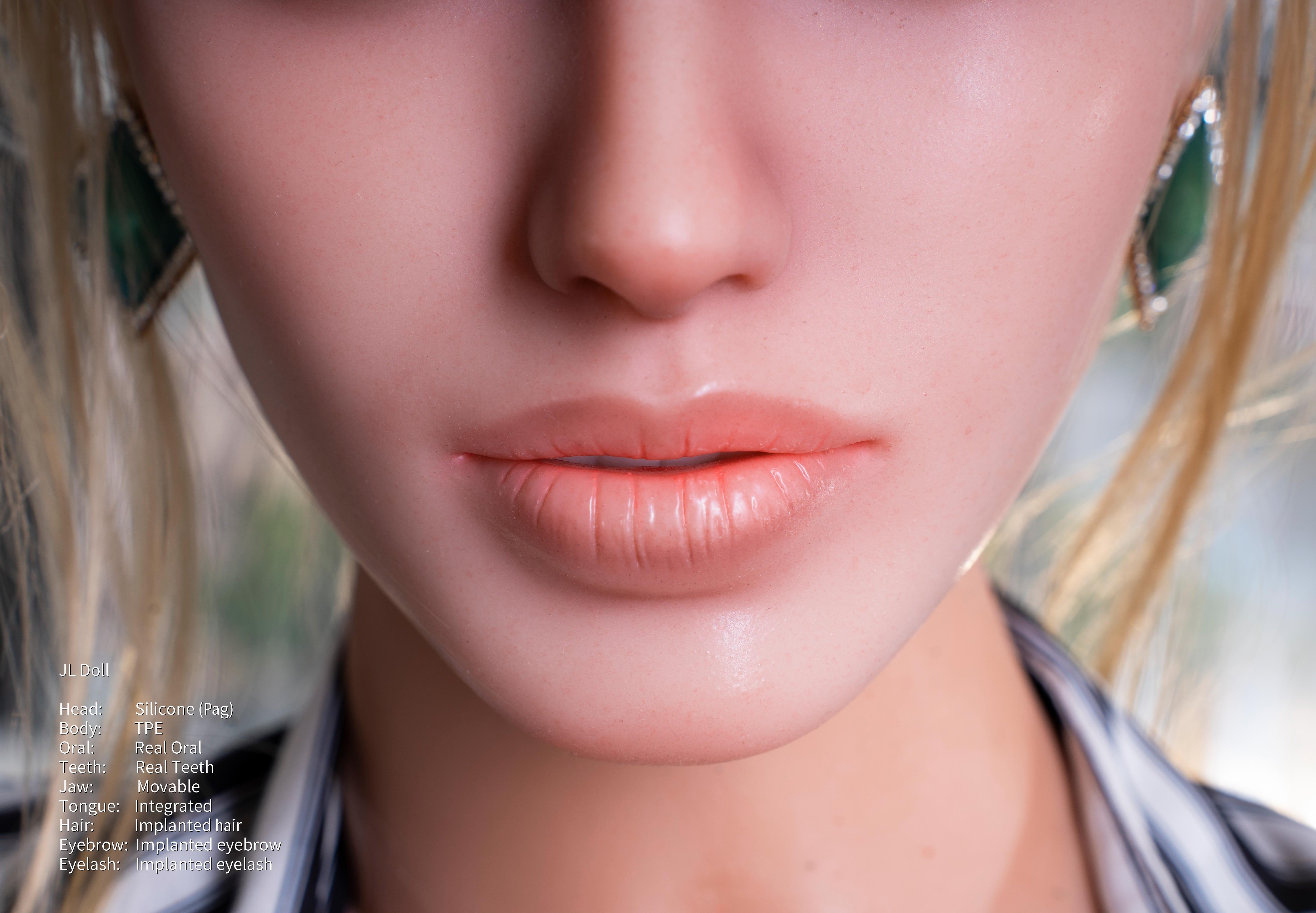 153cm/5ft S-cup Silicone Head TPE Body Sex Doll – Tressa