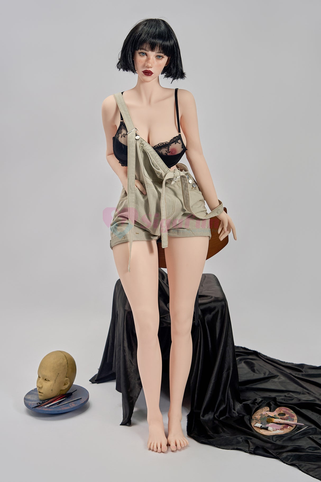 164cm/5ft3 H-cup Silicone Head TPE Body Sex Doll – Laila