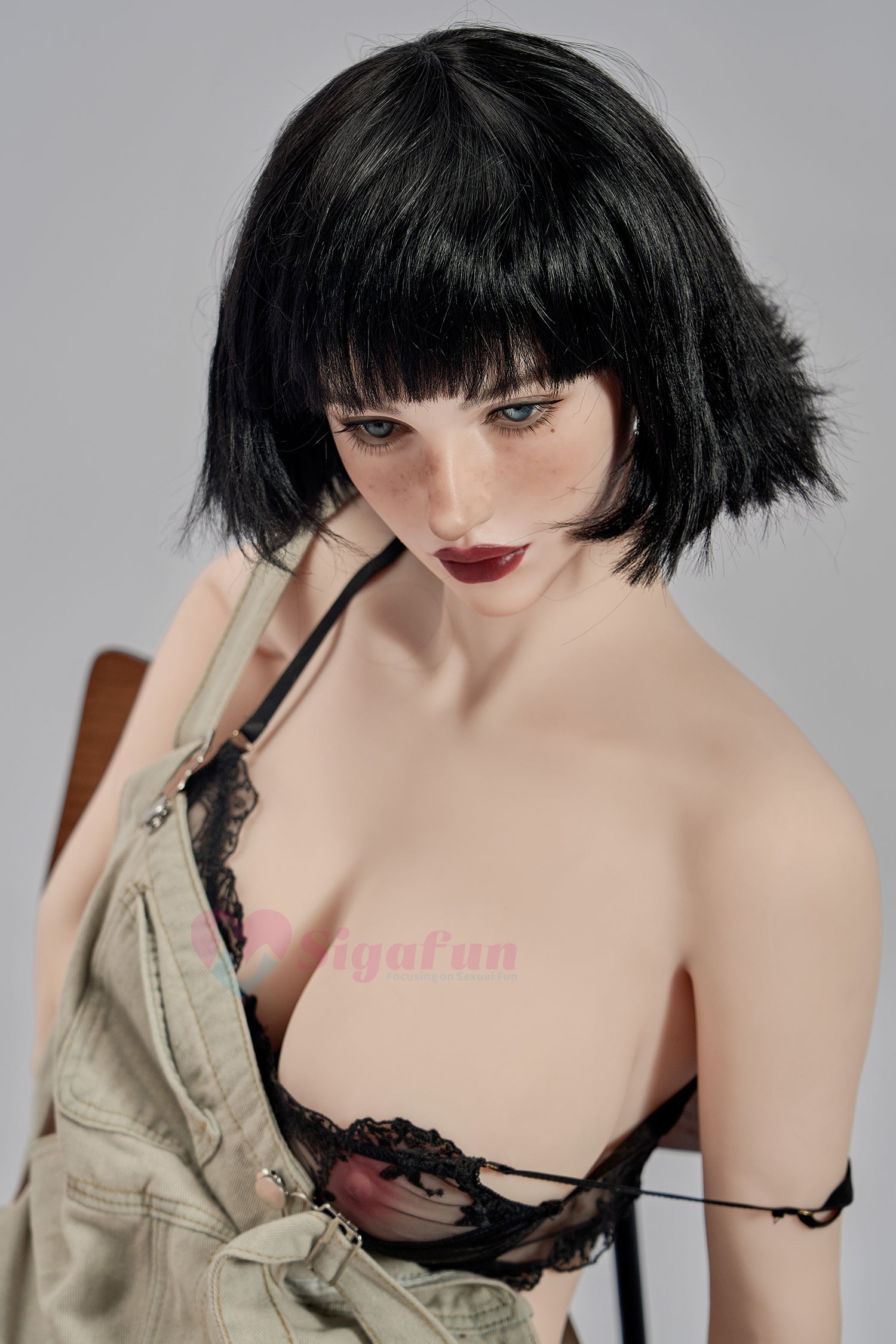 164cm/5ft3 H-cup Silicone Head TPE Body Sex Doll – Laila