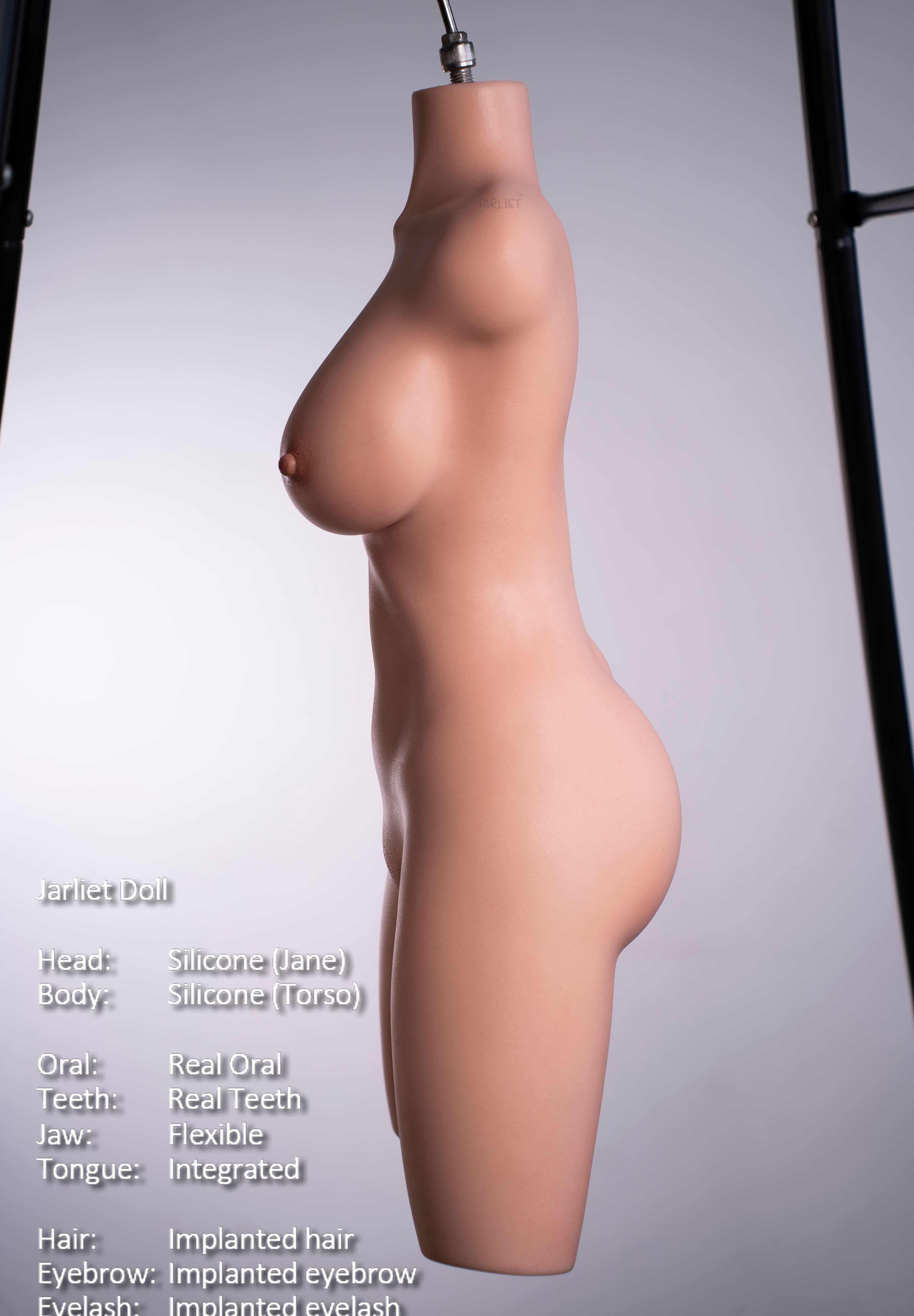 99cm/3ft3 D-cup Silicone Sex Doll Torso – Jane