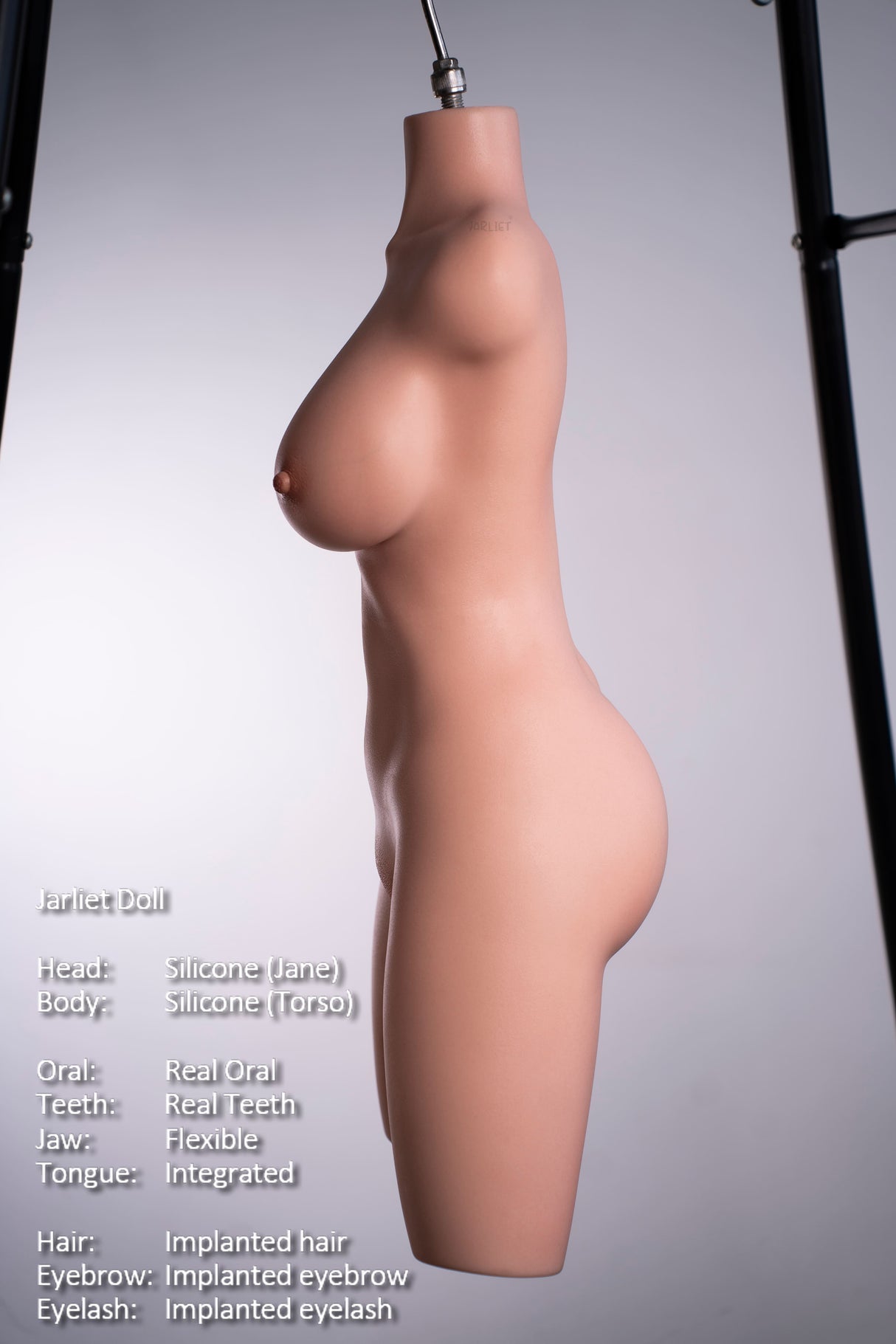 99cm/3ft3 D-cup Silicone Sex Doll Torso – Jane