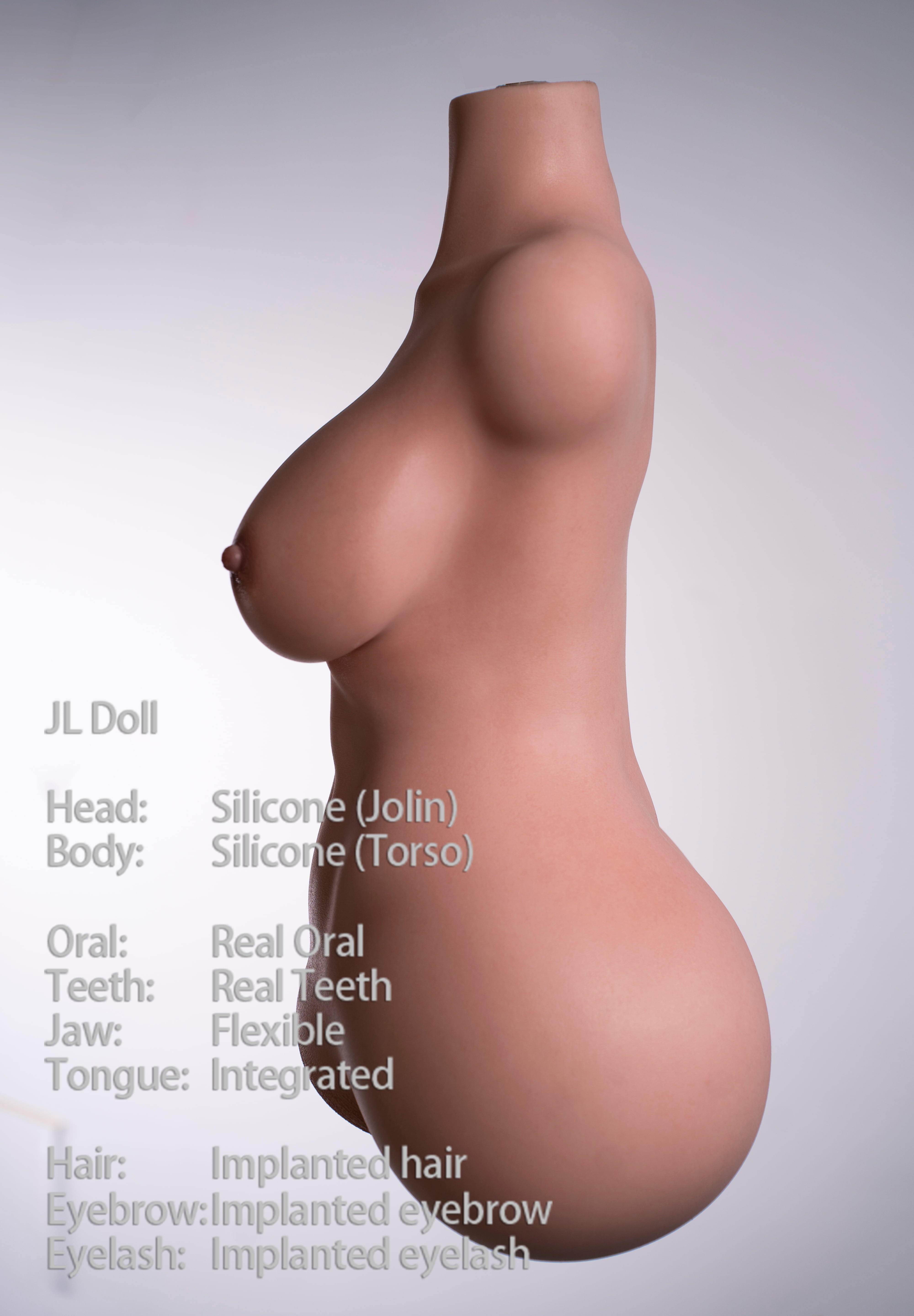 86cm/2ft10 C-cup Silicone Sex Doll Torso – Sorrel
