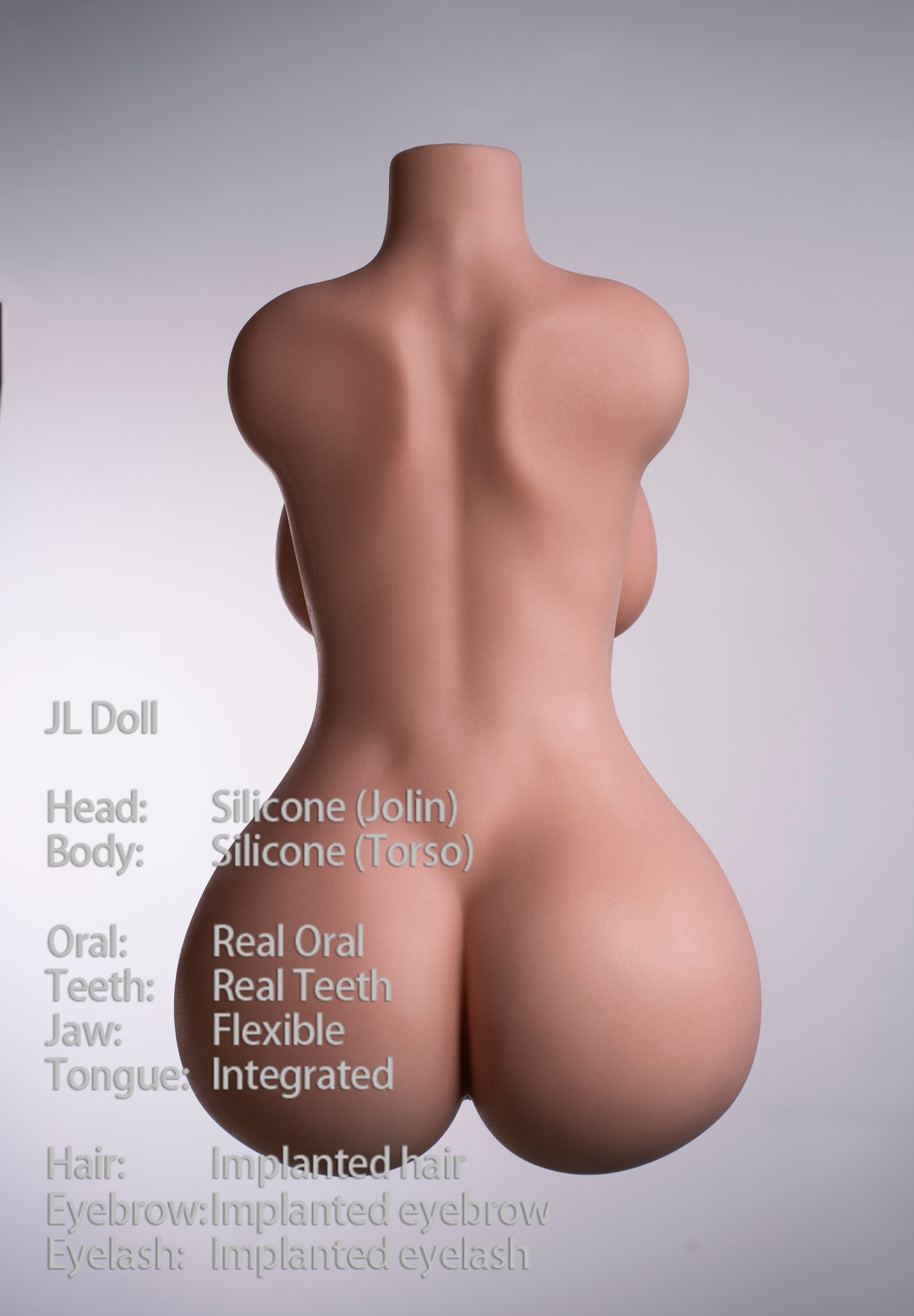 86cm/2ft10 C-cup Silicone Sex Doll Torso – Sorrel