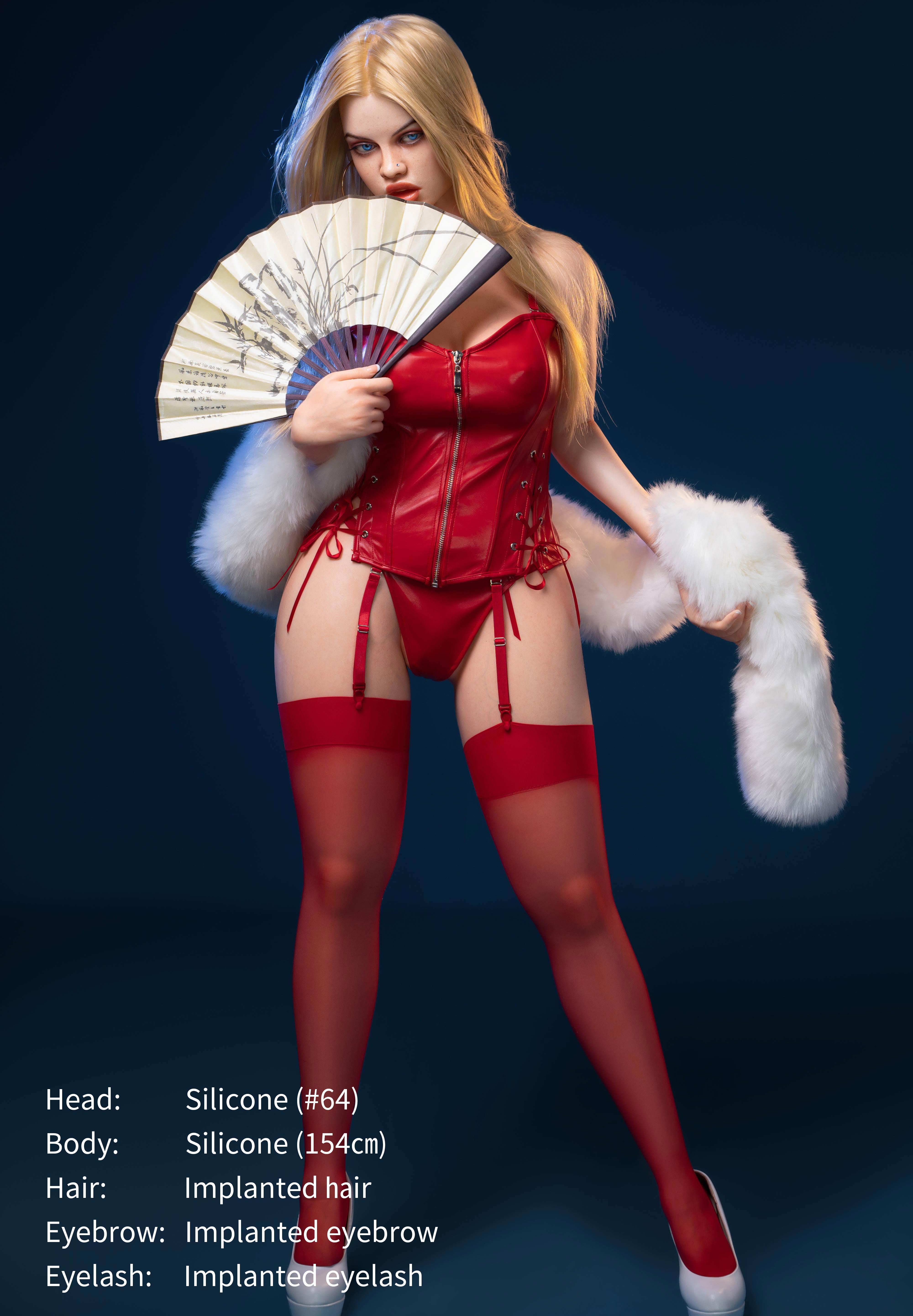 154cm/5ft1 F-cup Silicone Sex Doll – Hunni