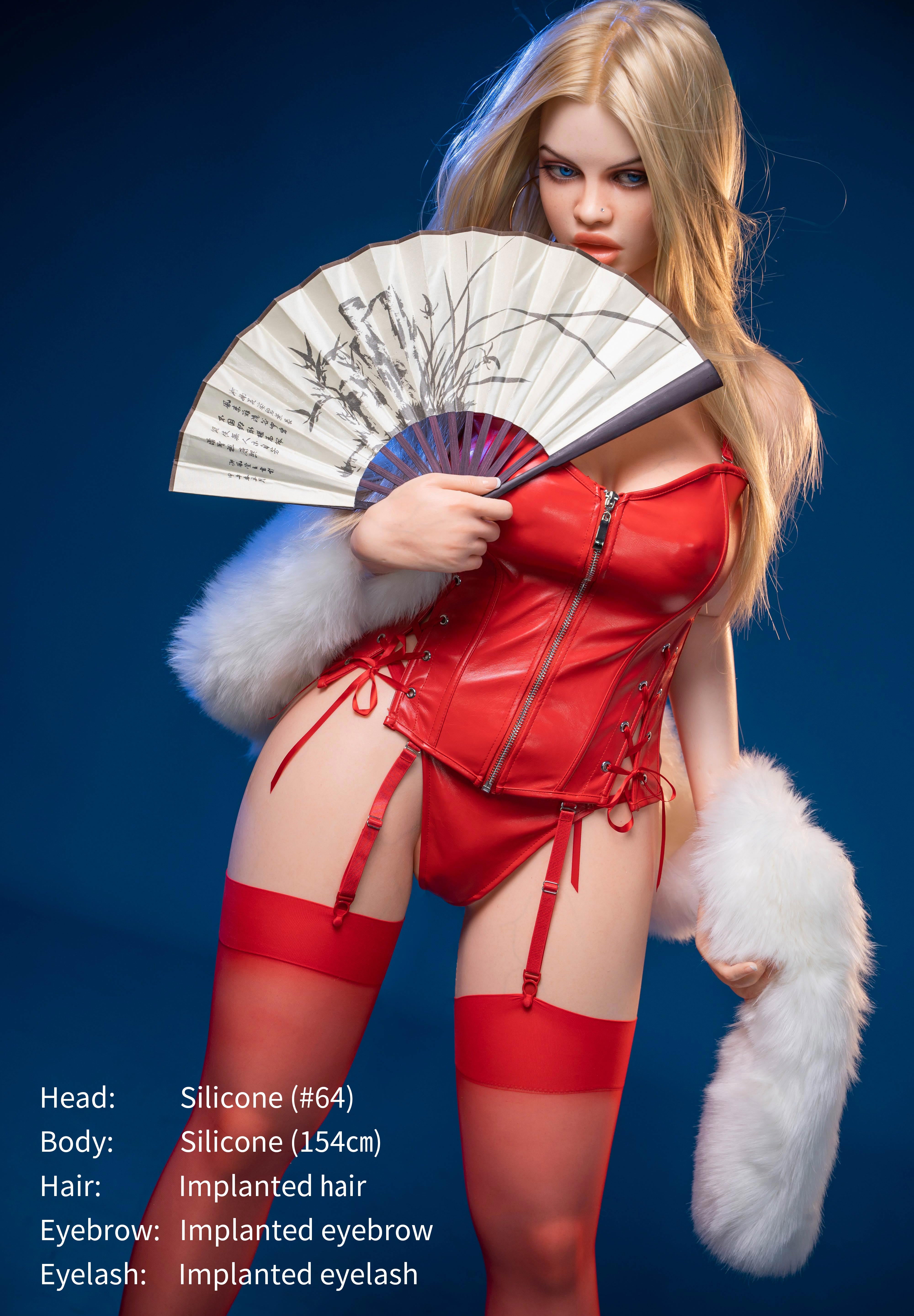 154cm/5ft1 F-cup Silicone Sex Doll – Hunni