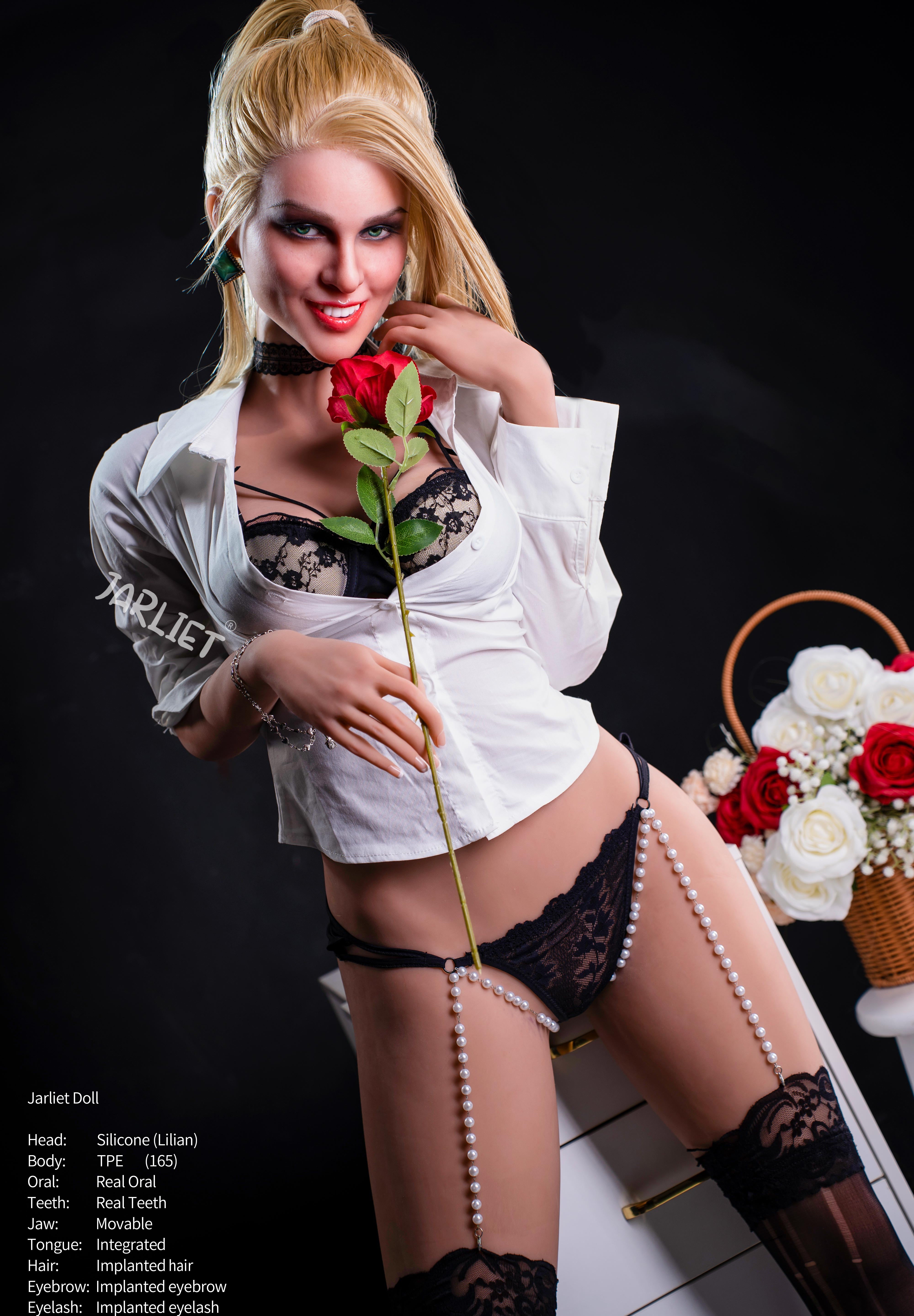 165cm/5ft4 D-cup Silicone Head TPE Body Sex Doll – Sahara