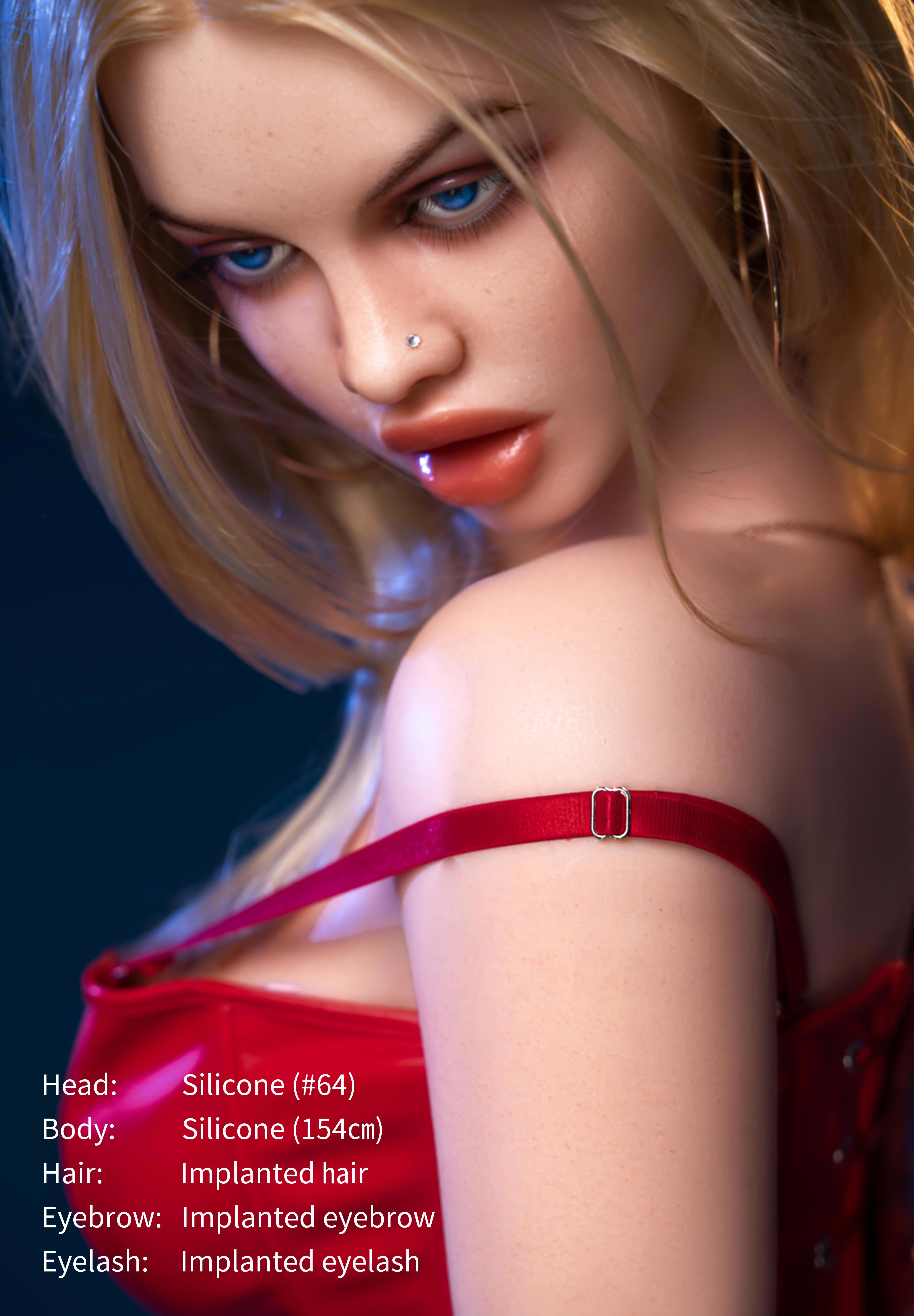 154cm/5ft1 F-cup Silicone Sex Doll – Hunni