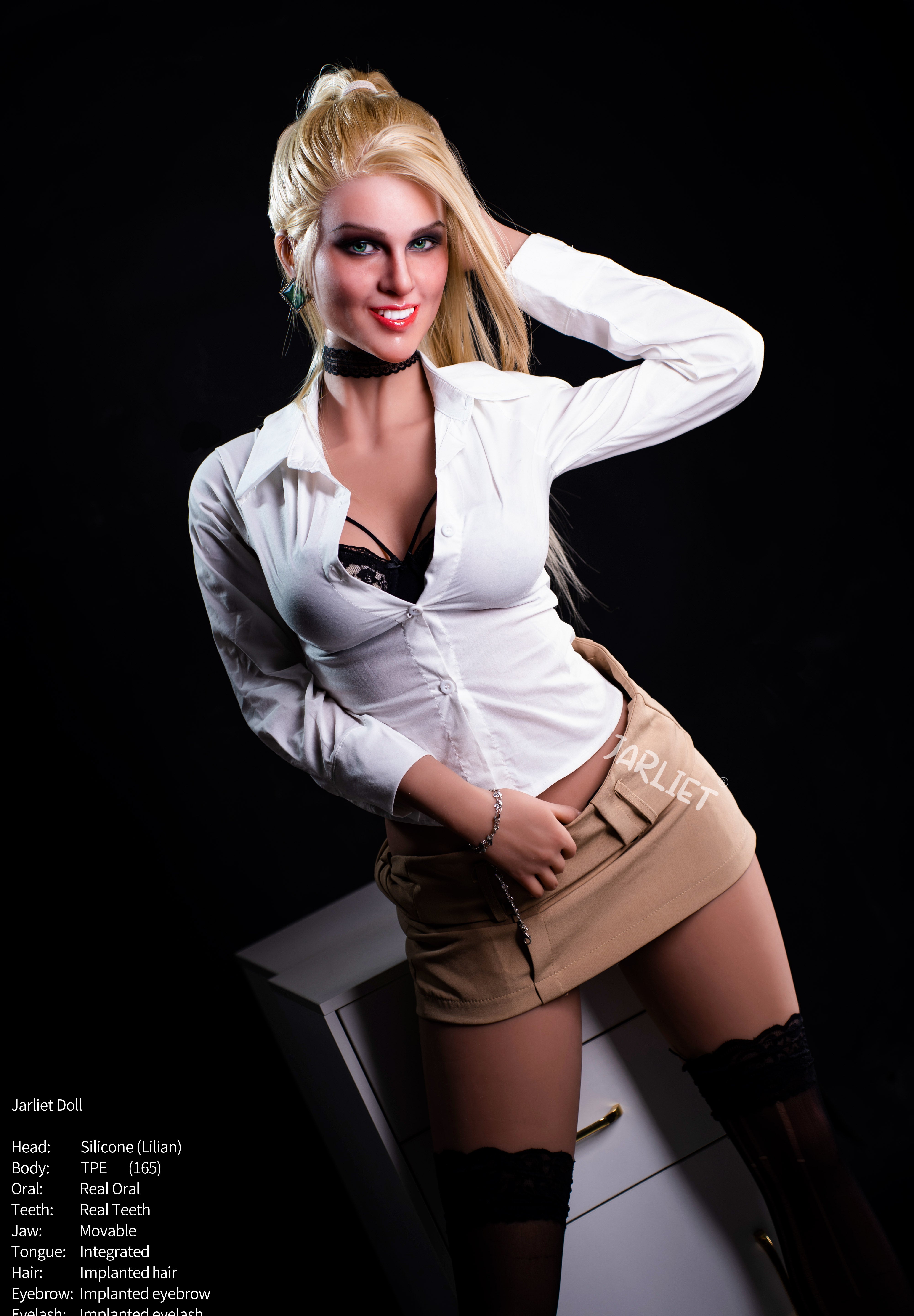 165cm/5ft4 D-cup Silicone Head TPE Body Sex Doll – Sahara