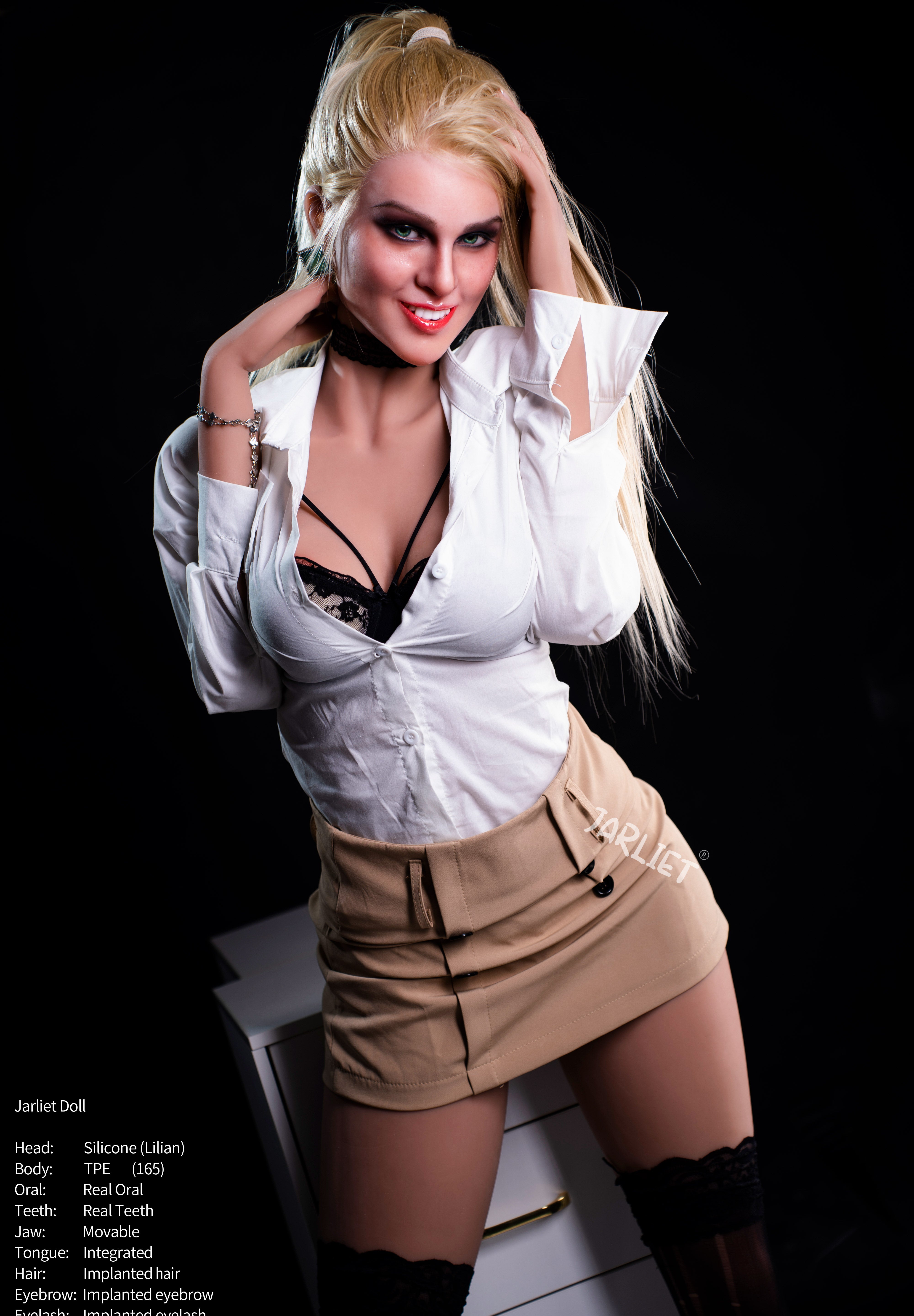 165cm/5ft4 D-cup Silicone Head TPE Body Sex Doll – Sahara