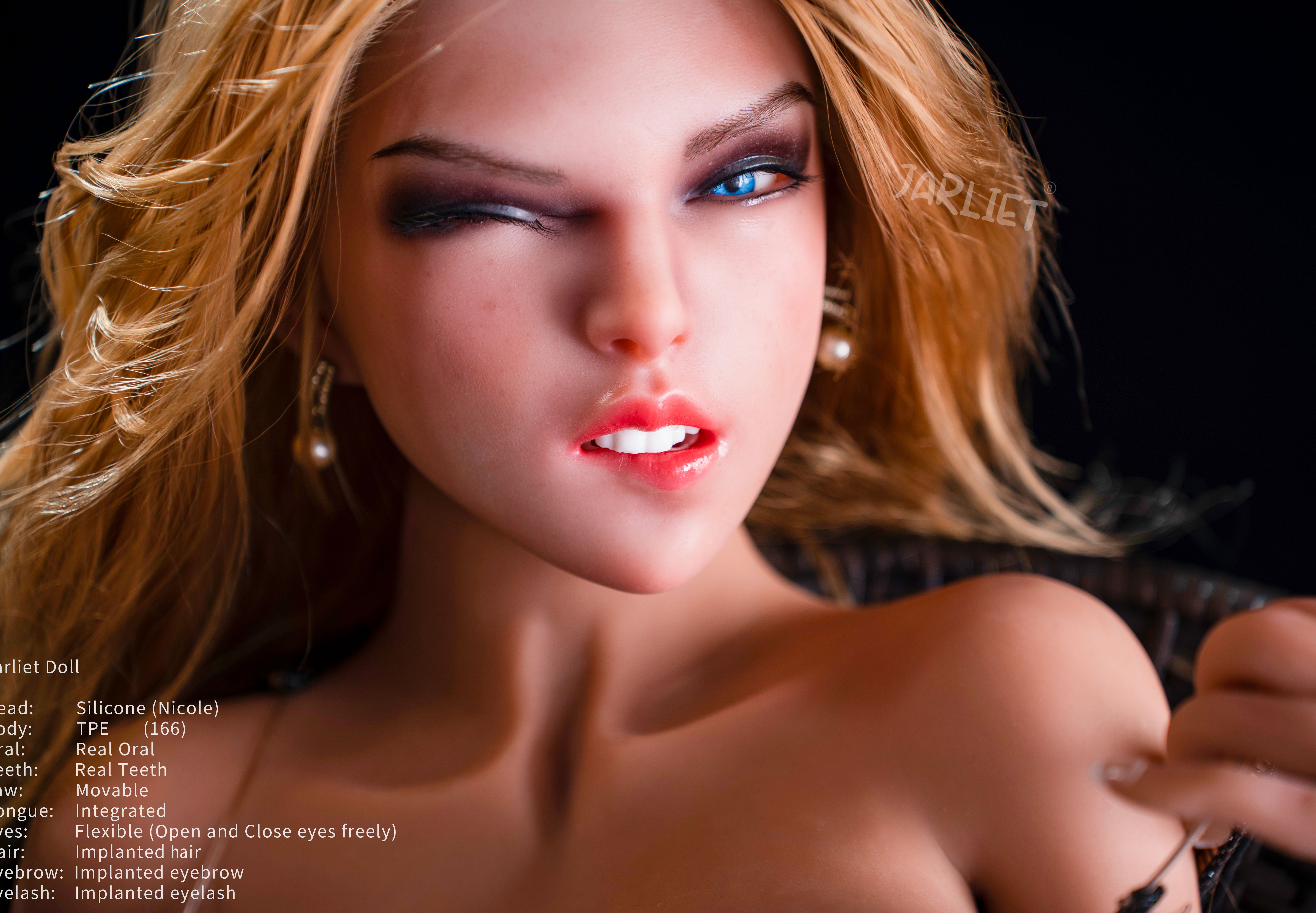 166cm/5ft4 D-cup Silicone Head TPE Body Sex Doll – Kalina