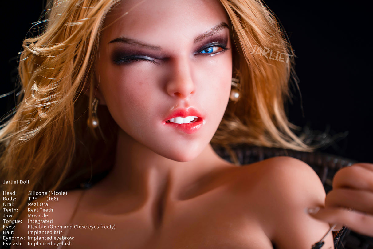 166cm/5ft4 D-cup Silicone Head TPE Body Sex Doll – Kalina