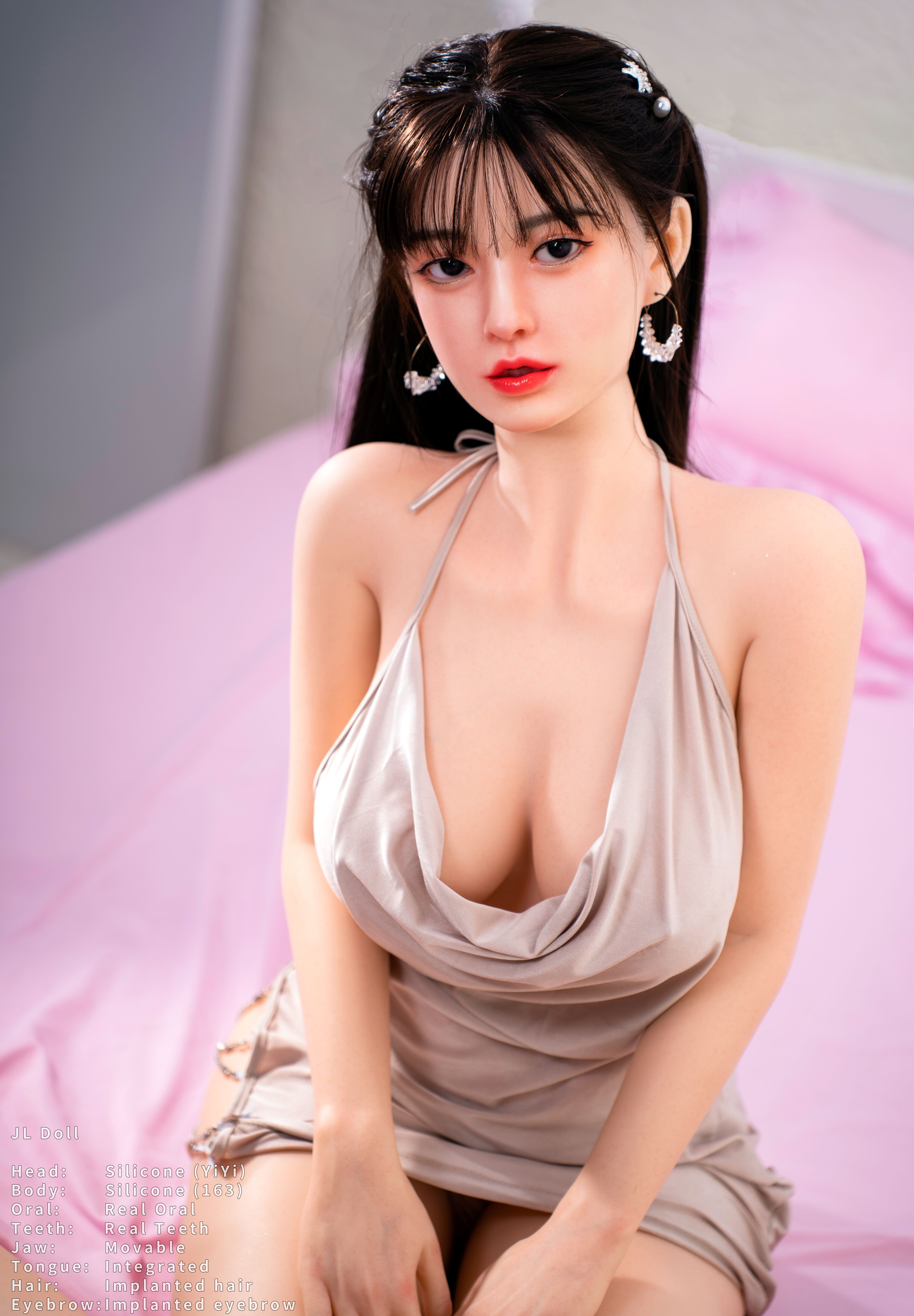 身長163cm/5フィート4インチ、Fカップのシリコン製セックスドール – ヴェラ