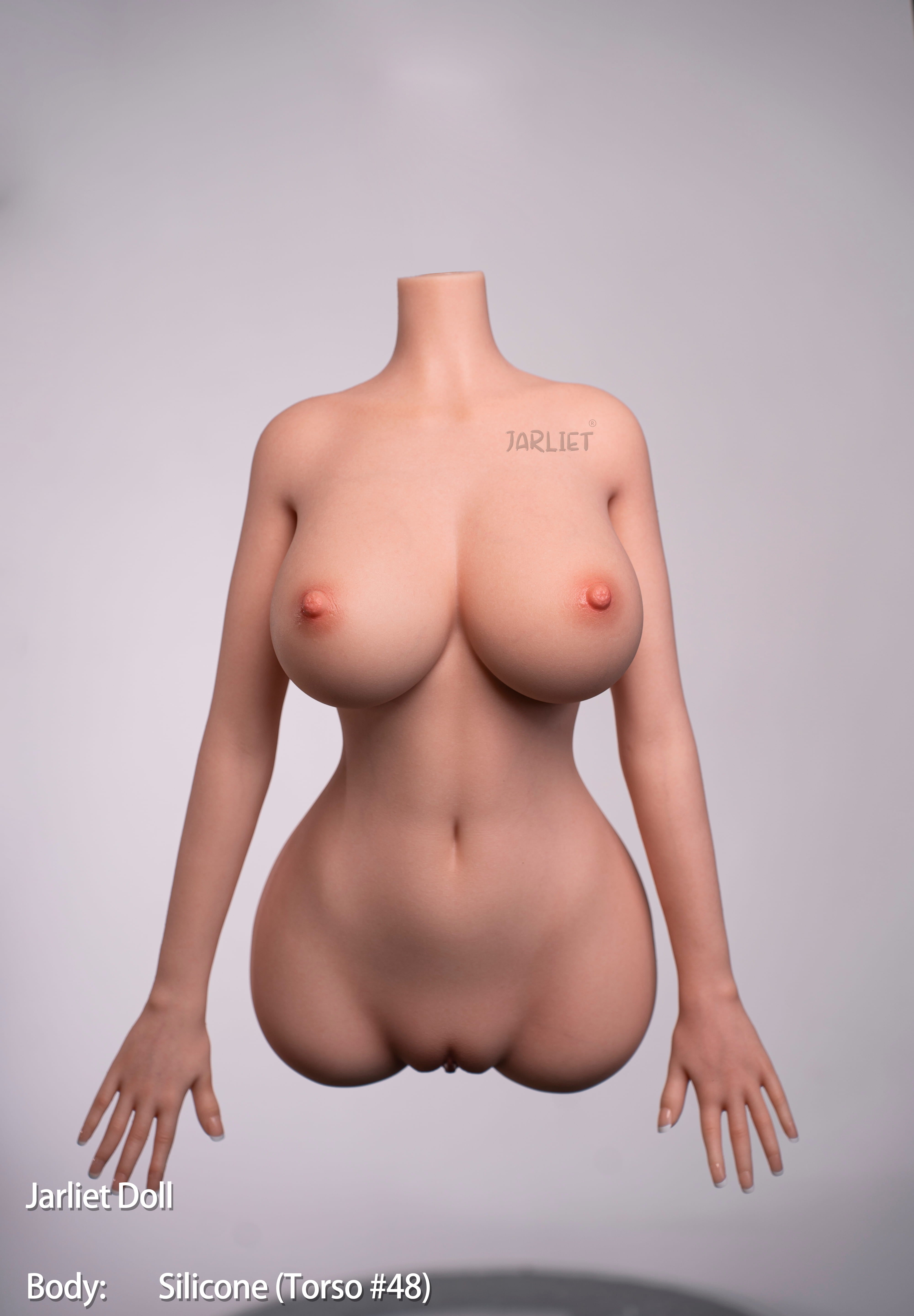 48cm/1ft7 D-cup Silicone Sex Doll Torso