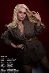 154cm/5ft1 D-cup Silicone Sex Doll – Delia