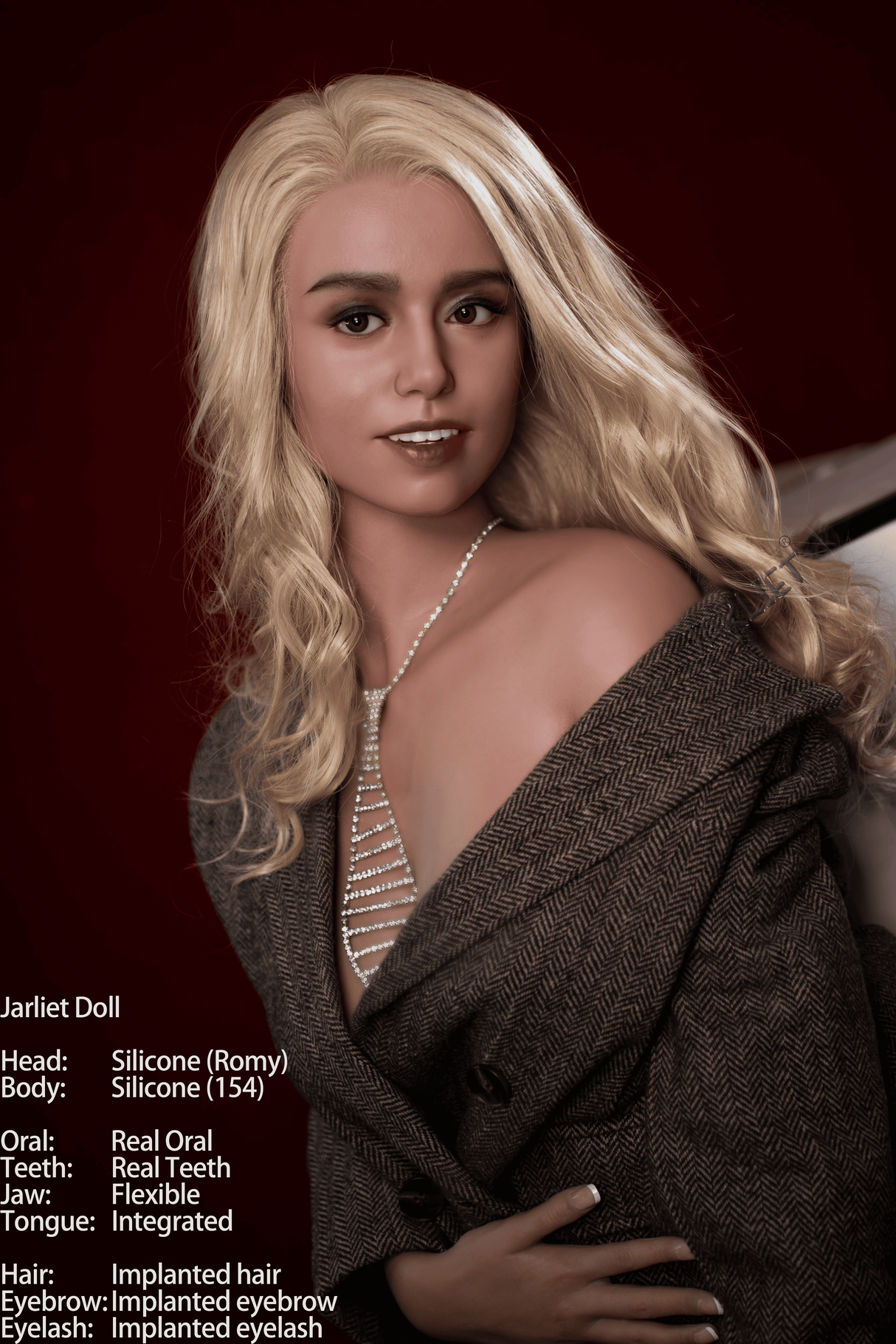 154cm/5ft1 D-cup Silicone Sex Doll – Delia