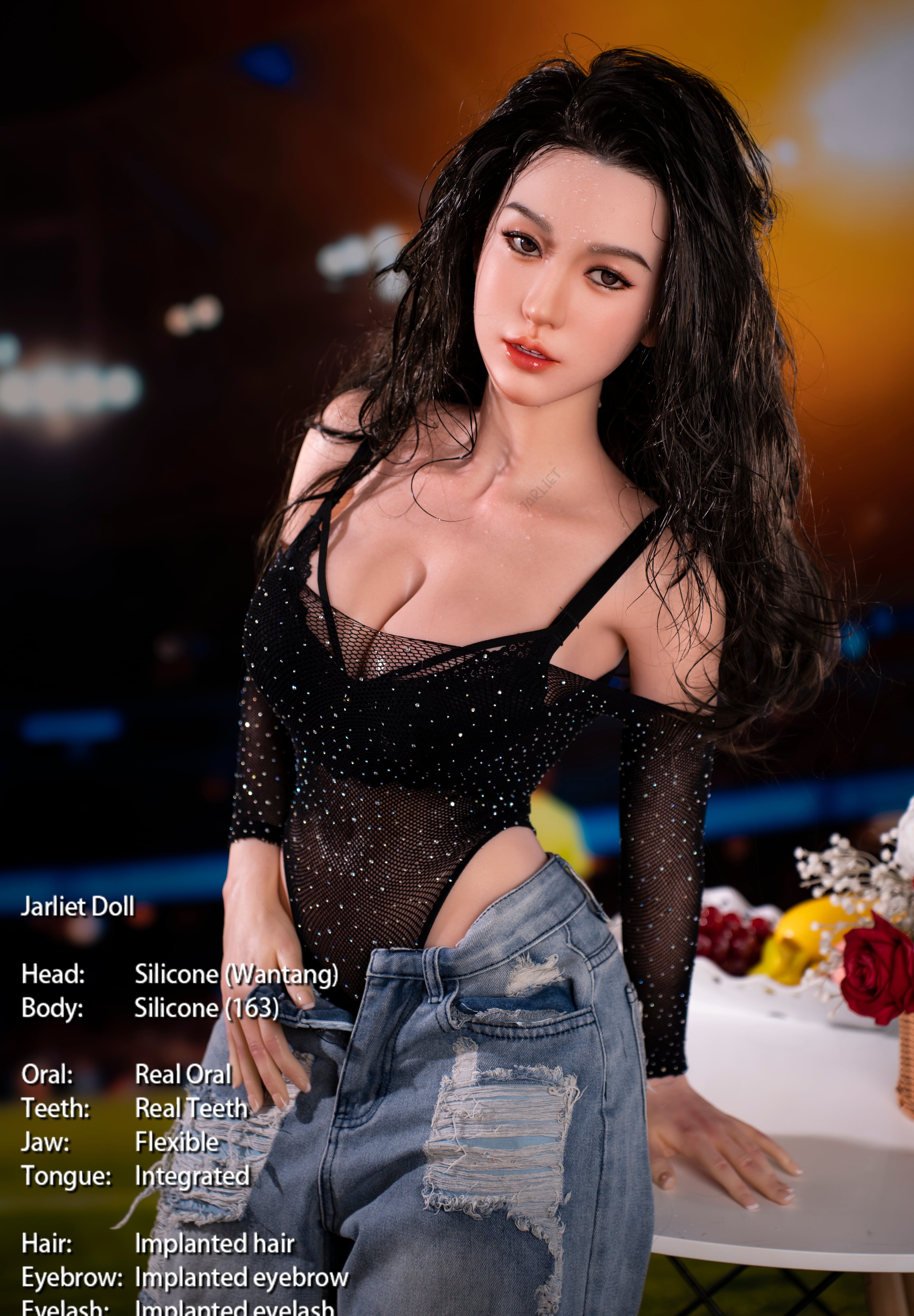 163cm/5ft4 E-cup Silicone Sex Doll – Wantang