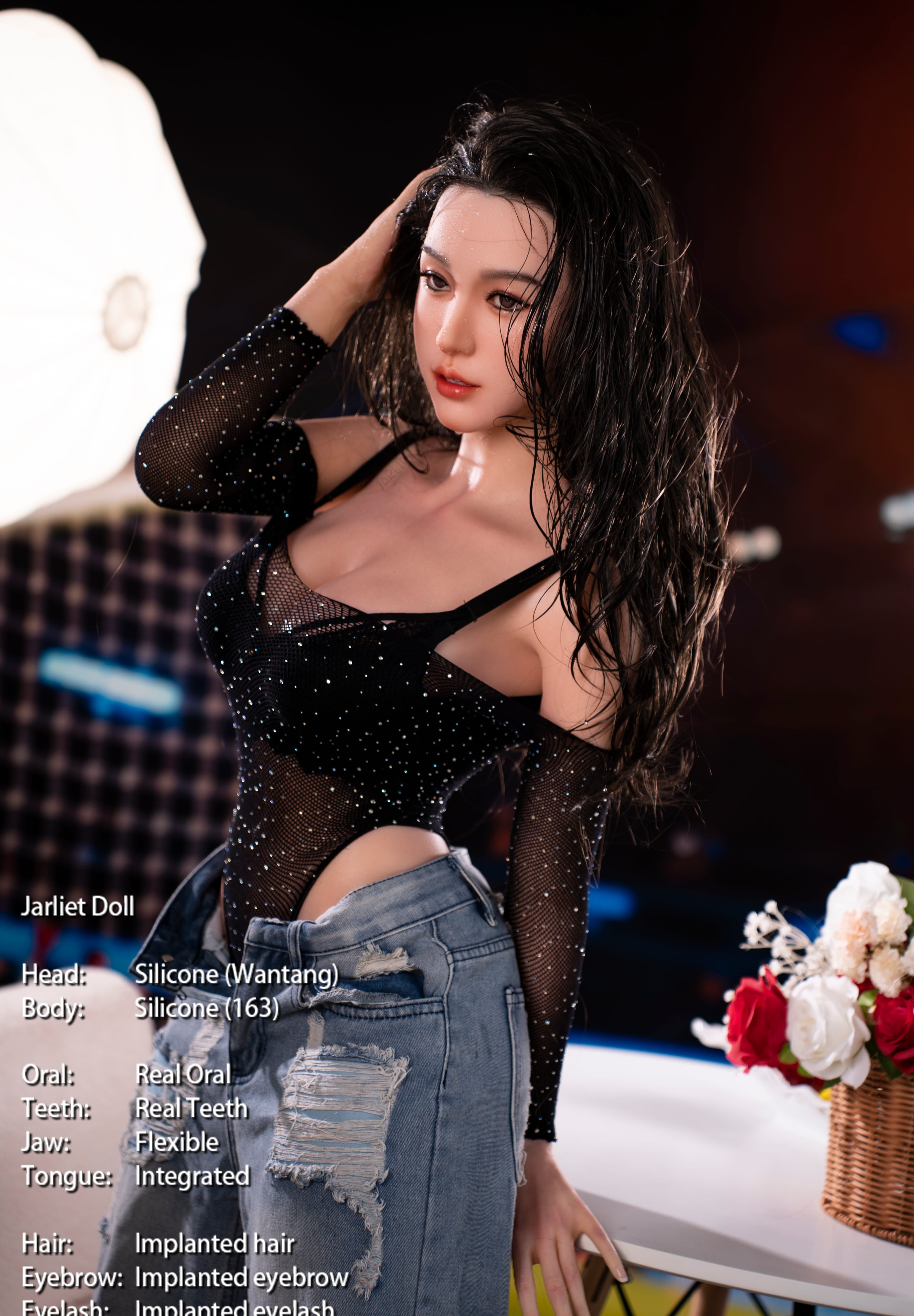 163cm/5ft4 E-cup Silicone Sex Doll – Wantang
