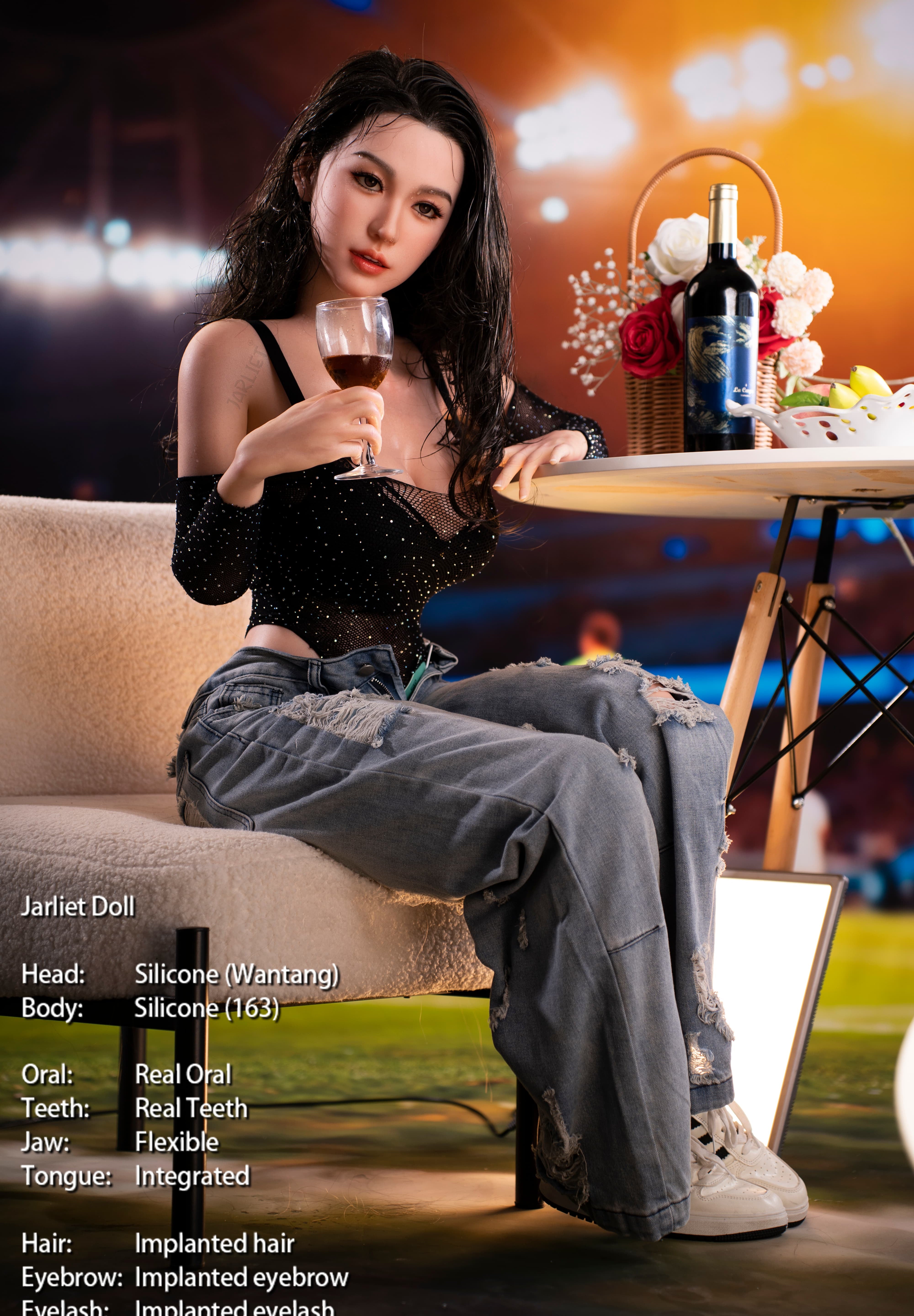 163cm/5ft4 E-cup Silicone Sex Doll – Wantang