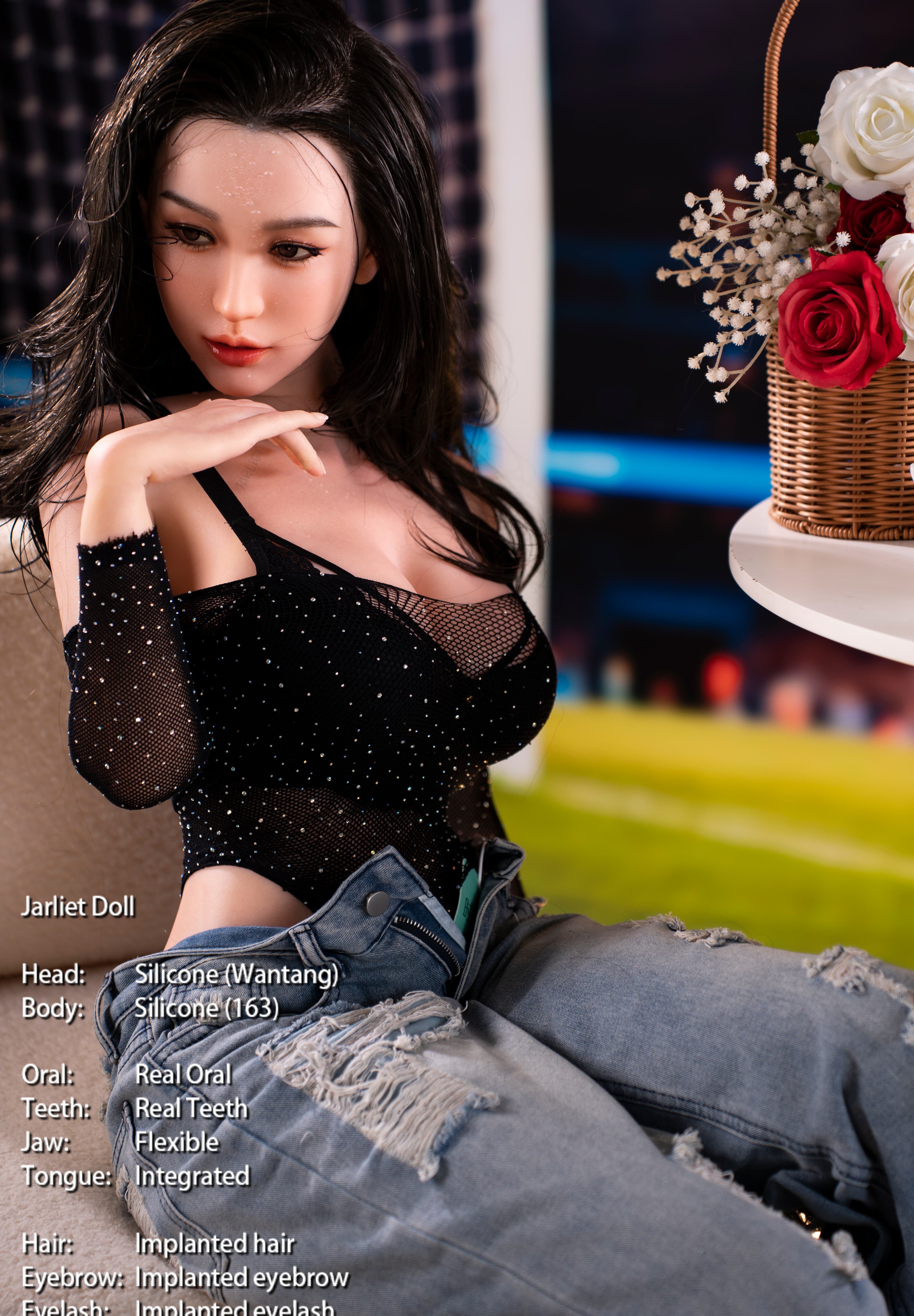 163cm/5ft4 E-cup Silicone Sex Doll – Wantang