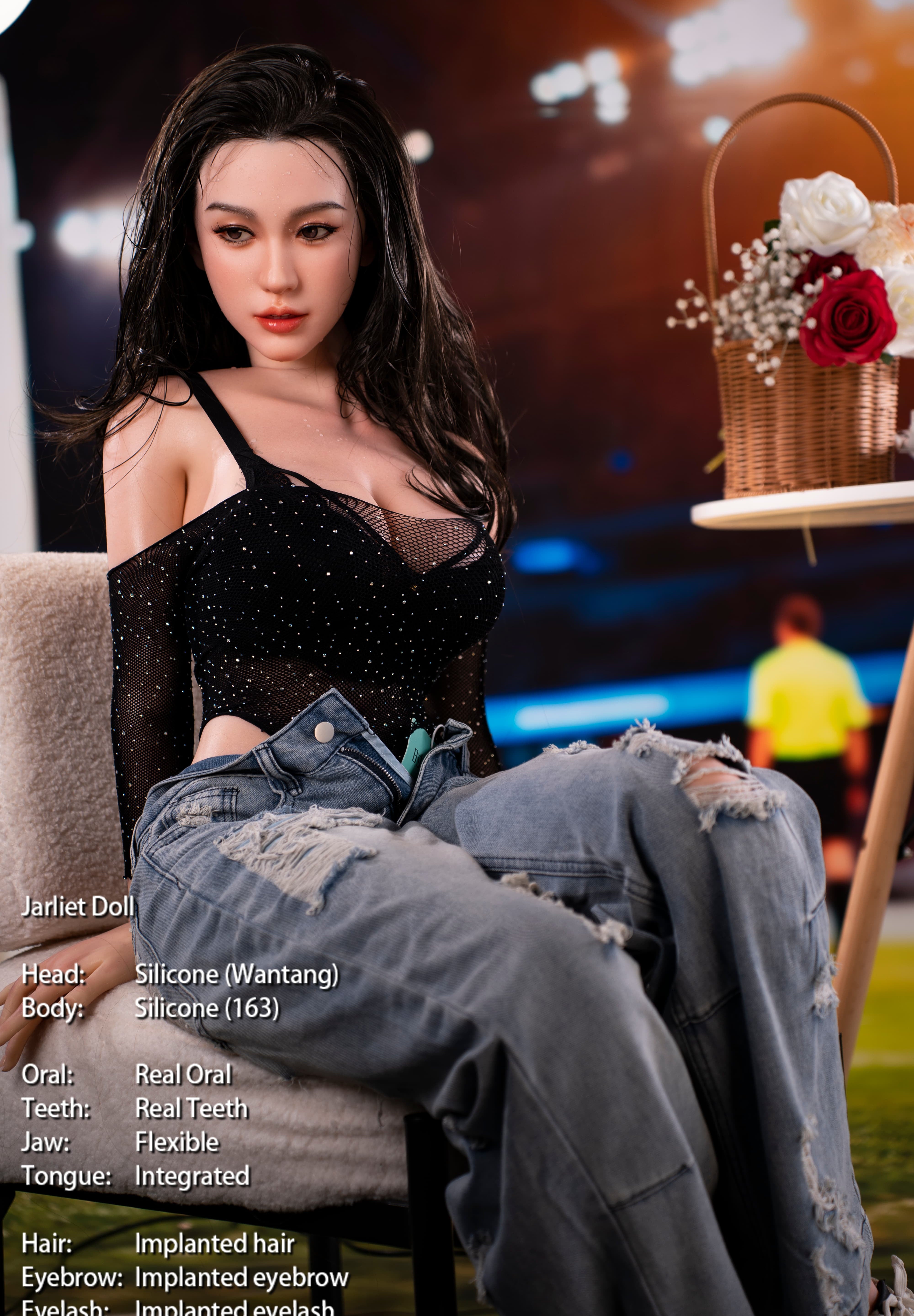 163cm/5ft4 E-cup Silicone Sex Doll – Wantang