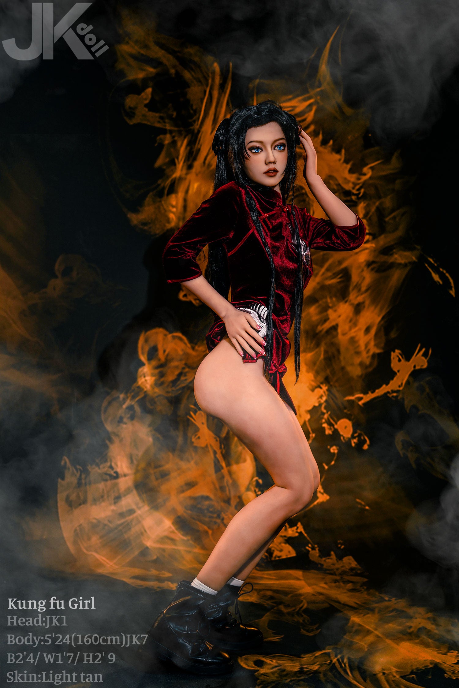 160 cm/5 Fuß 3 D-Körbchen-S-TPE-Sexpuppe – Mysteria
