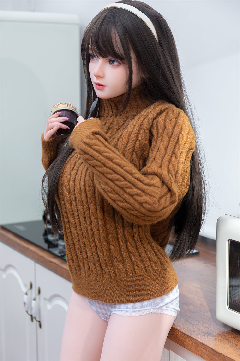 身長148cm/4フィート8インチ、Dカップのシリコン製セックスドール – エラリア