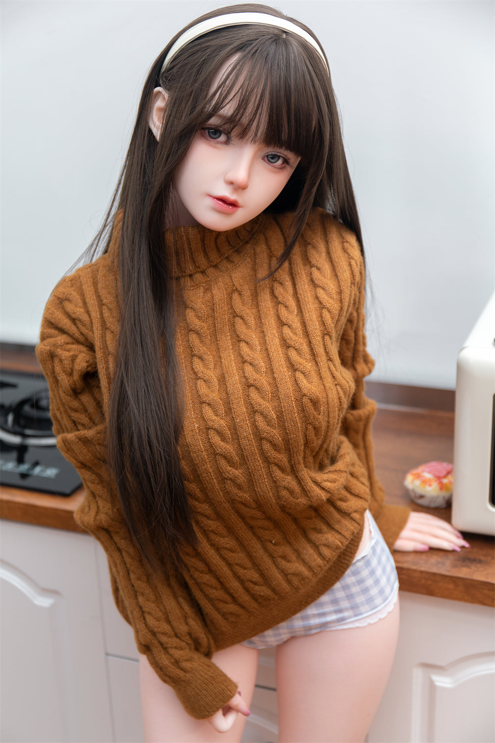 身長148cm/4フィート8インチ、Dカップのシリコン製セックスドール – エラリア