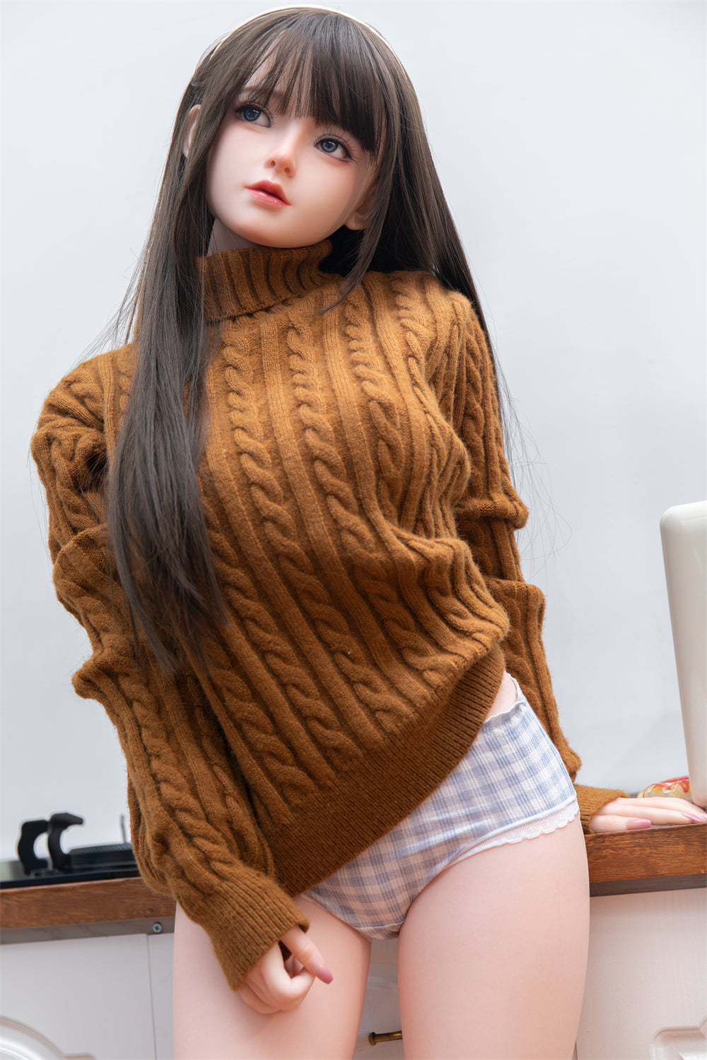 身長148cm/4フィート8インチ、Dカップのシリコン製セックスドール – エラリア