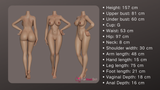 157cm/5ft2 G-cup Silicone Sex Doll – Lily