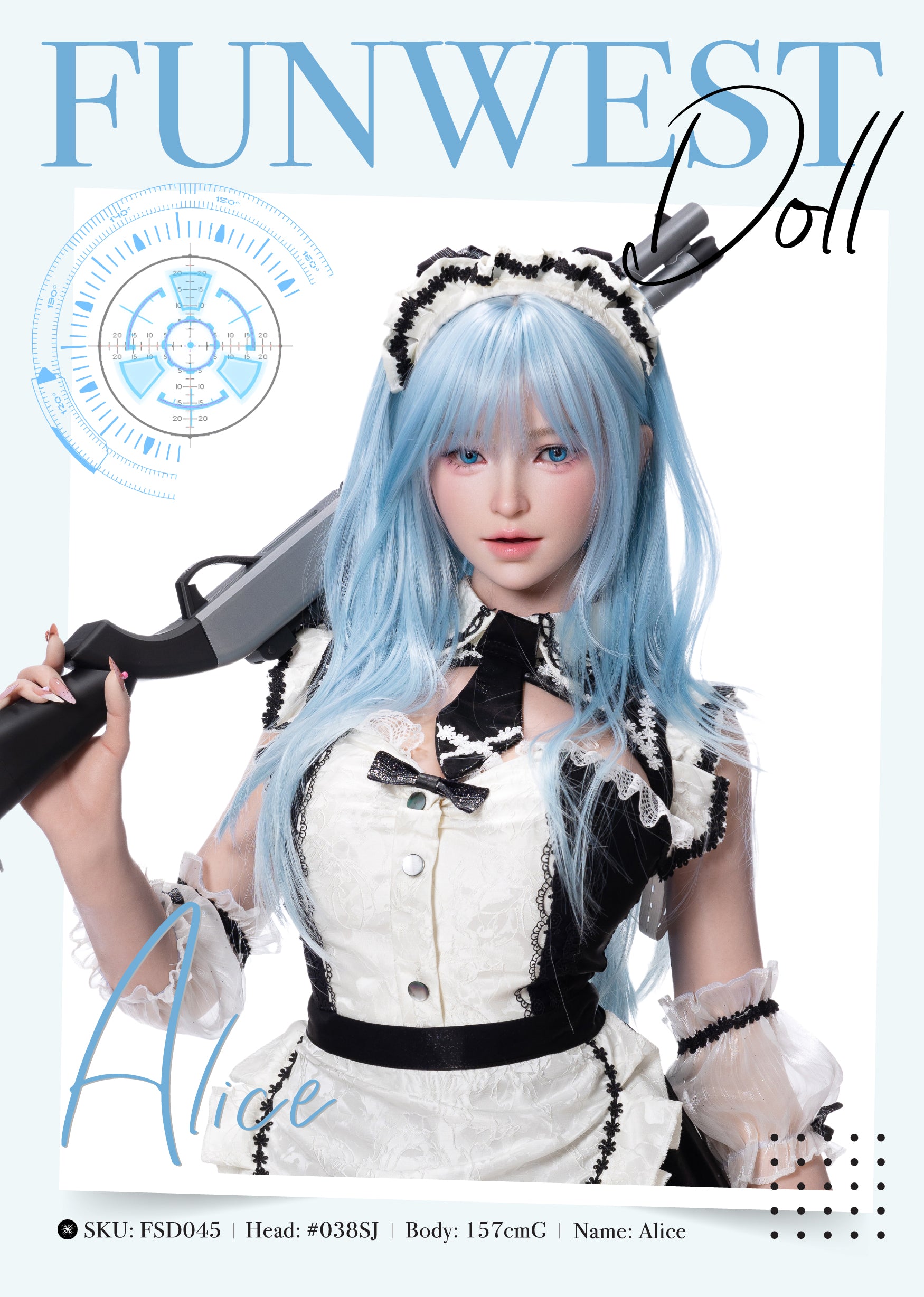 157cm/5ft2 G-cup Silicone Sex Doll – Alice