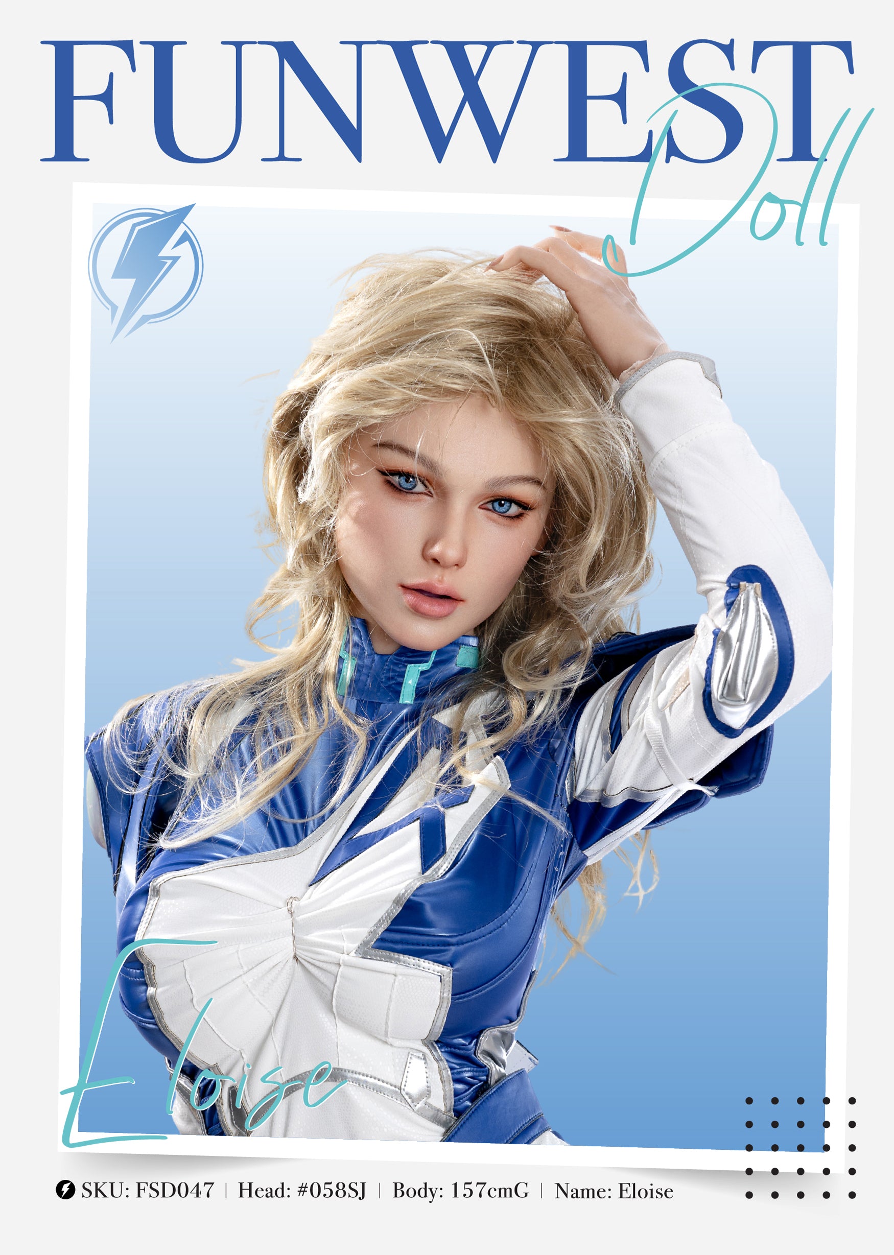 157cm/5ft2 G-cup Silicone Sex Doll – Eloise