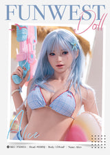159cm/5ft2 F-cup Silicone Sex Doll – Alice