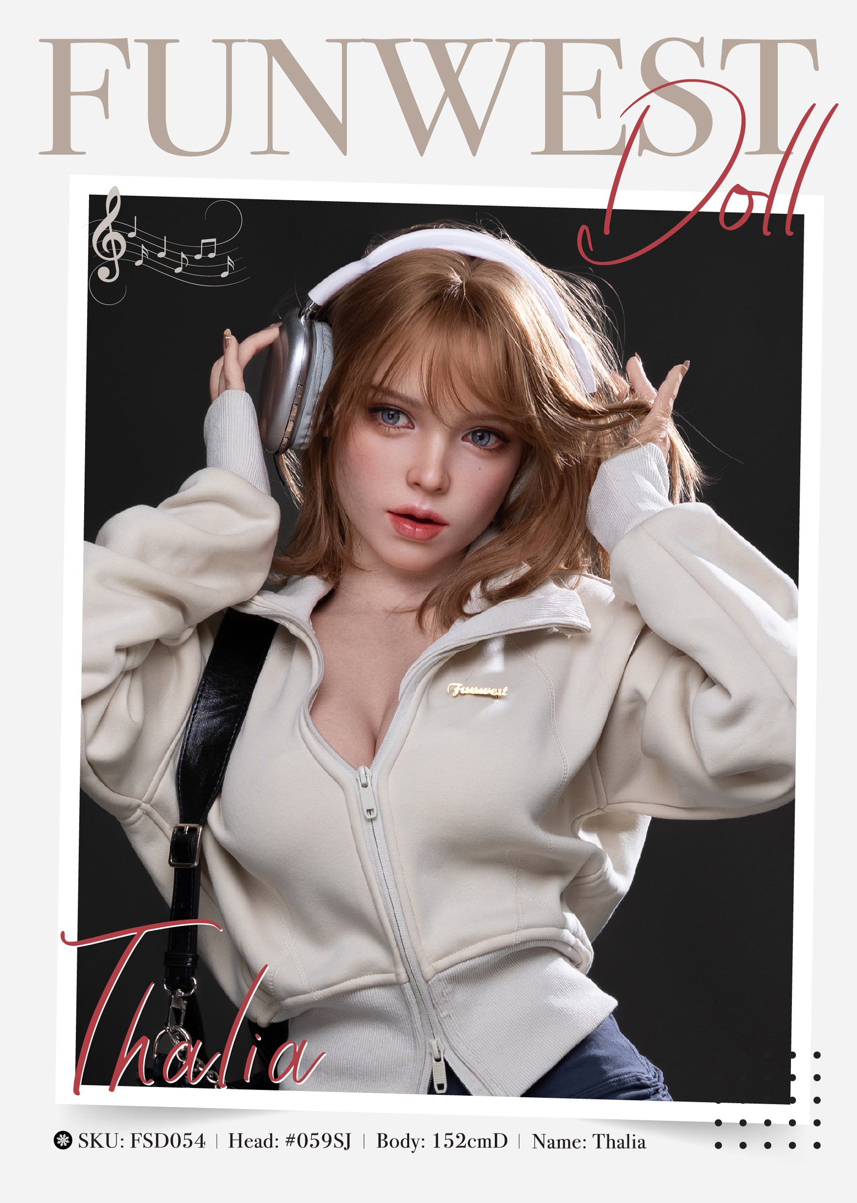 152cm/5ft D-cup Silicone Sex Doll – Thalia